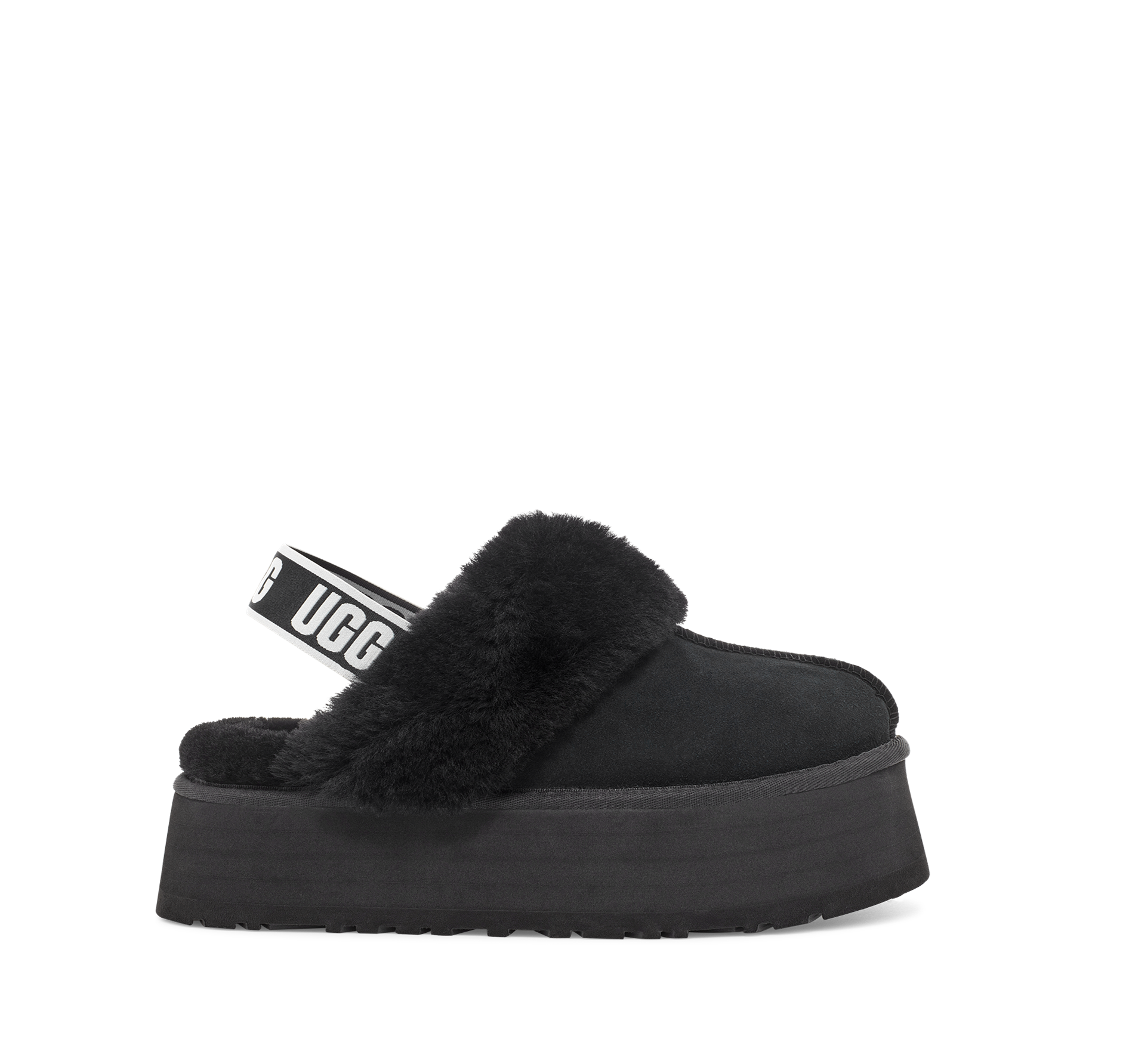 Funkette Plateau Slingback-Slipper