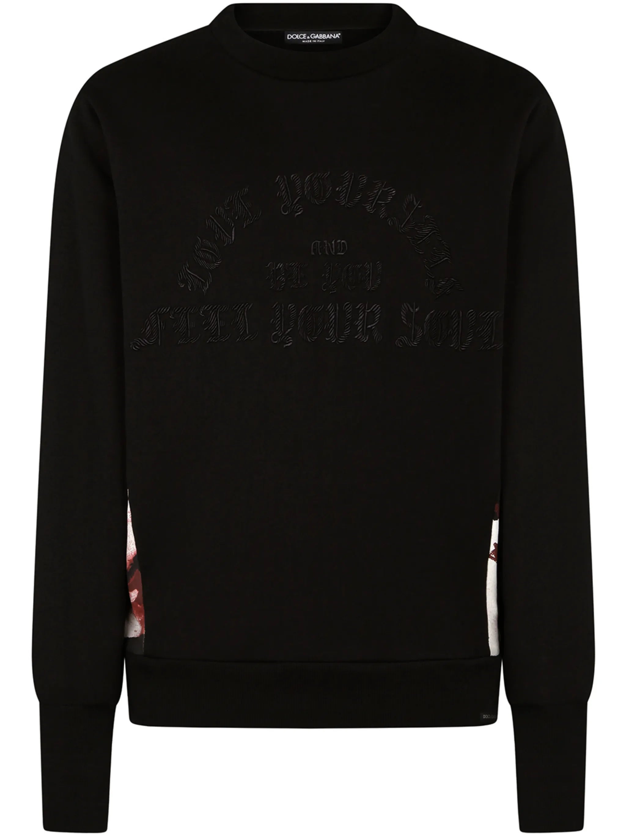 Sweatshirt with contrast inserts
