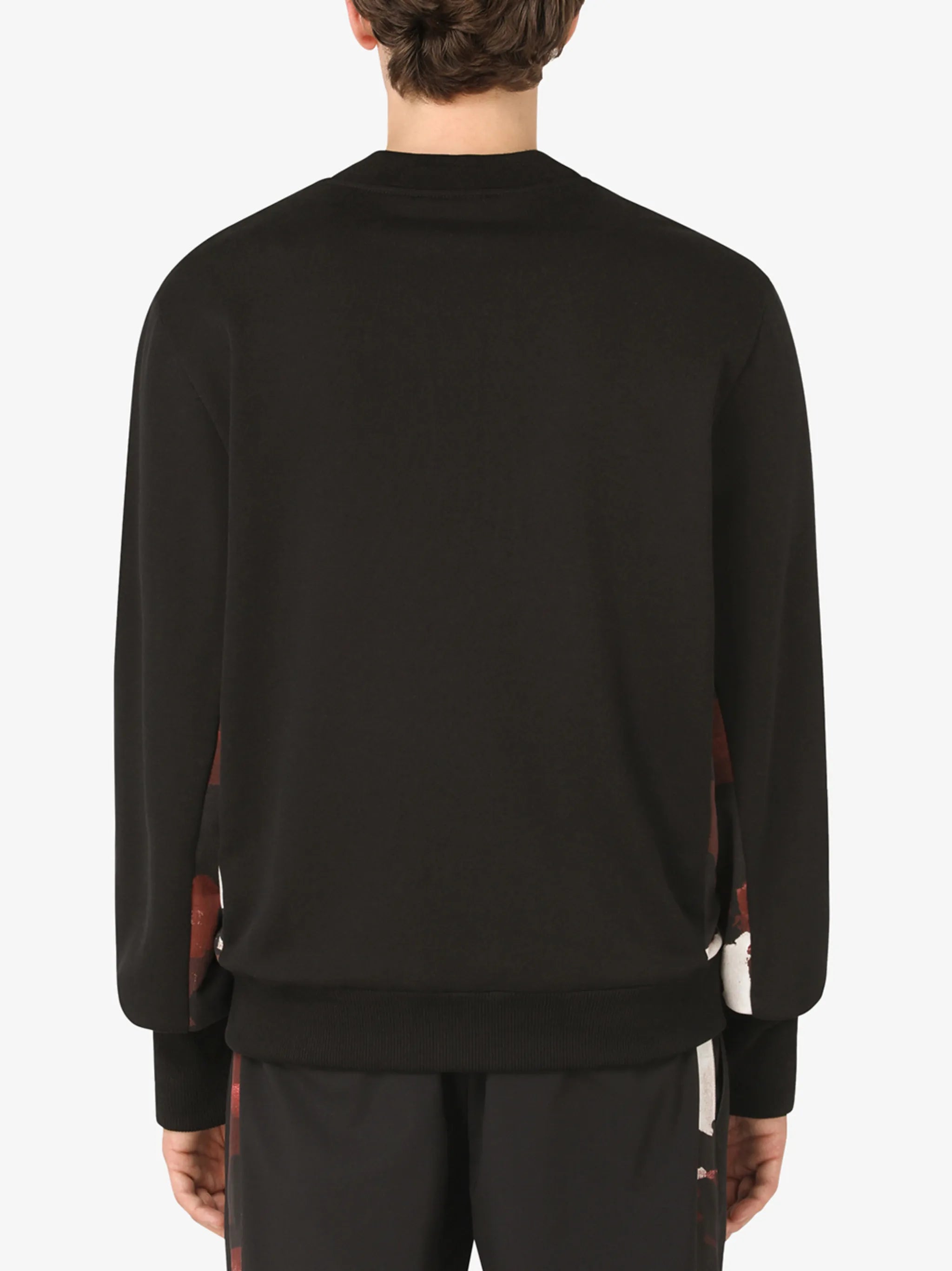 Sweatshirt with contrast inserts