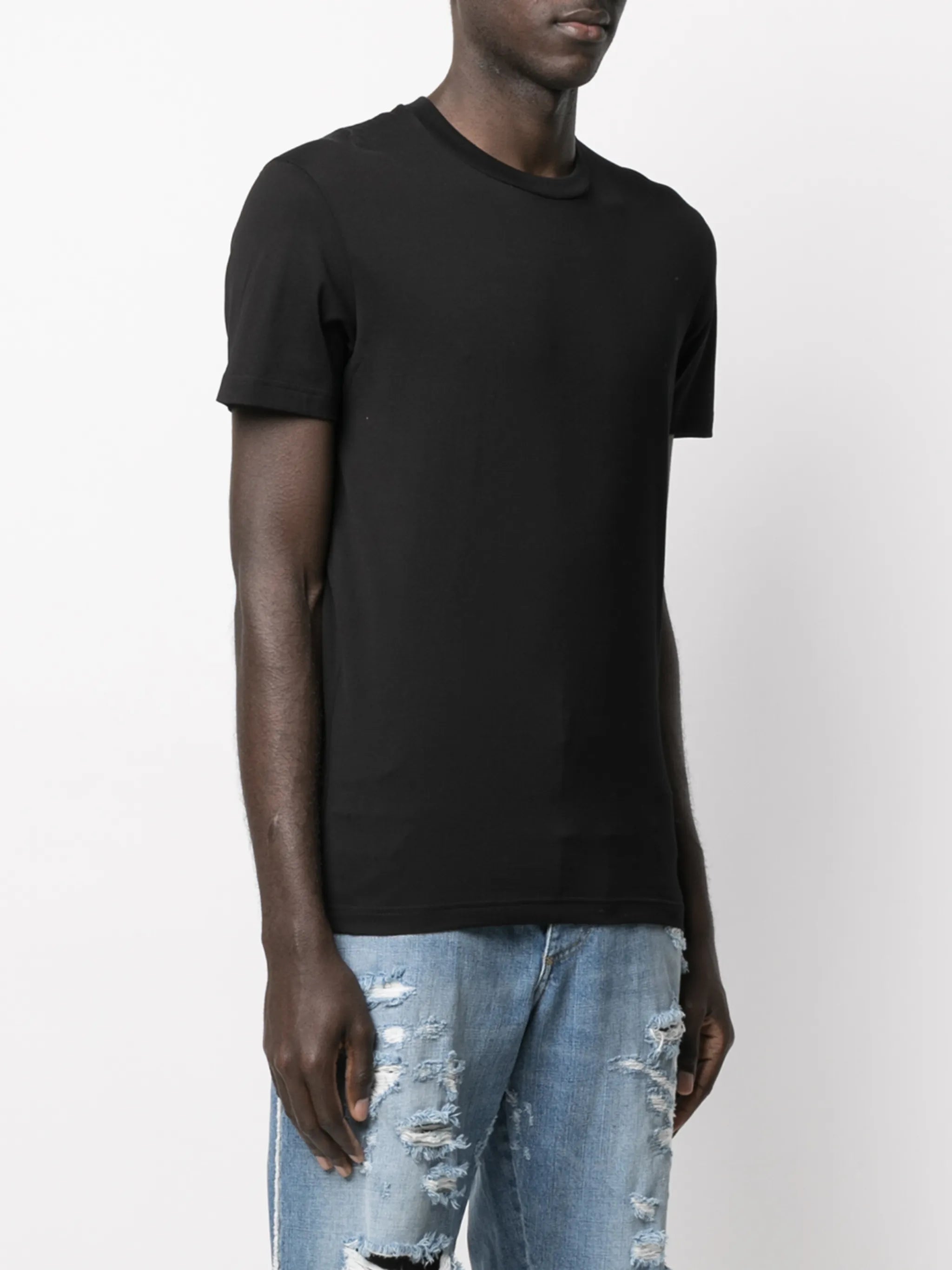 3er-Set T-Shirts mit rundem Ausschnitt