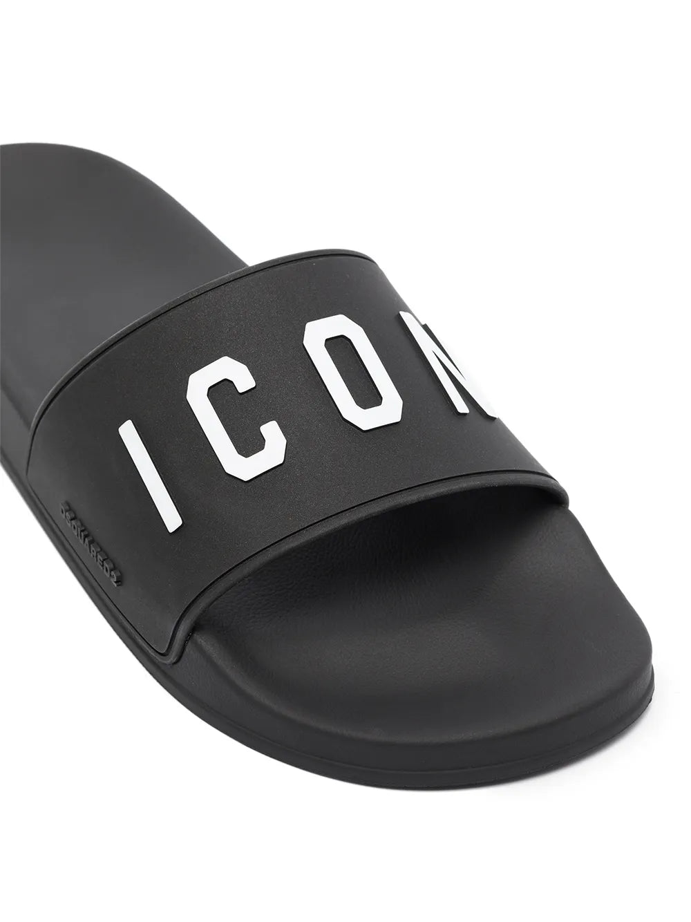 Pantoletten mit Logo-Print