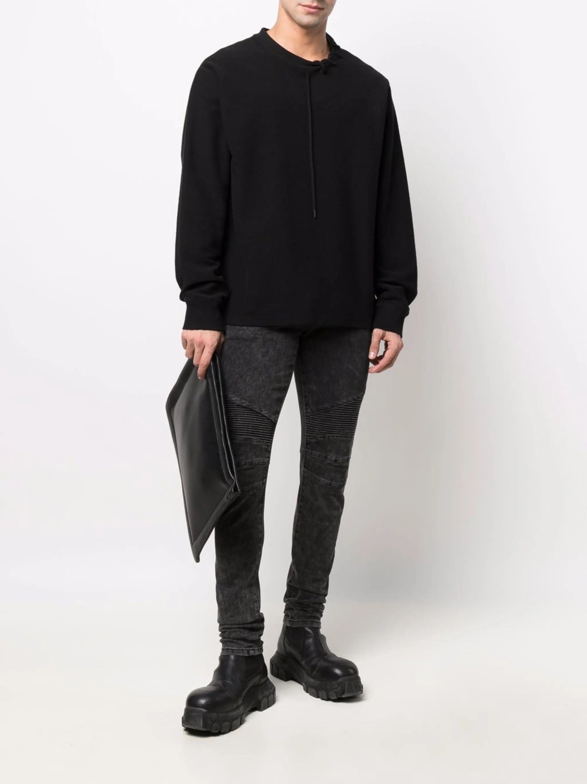 Schmale Jeans mit Bleached-Effekt