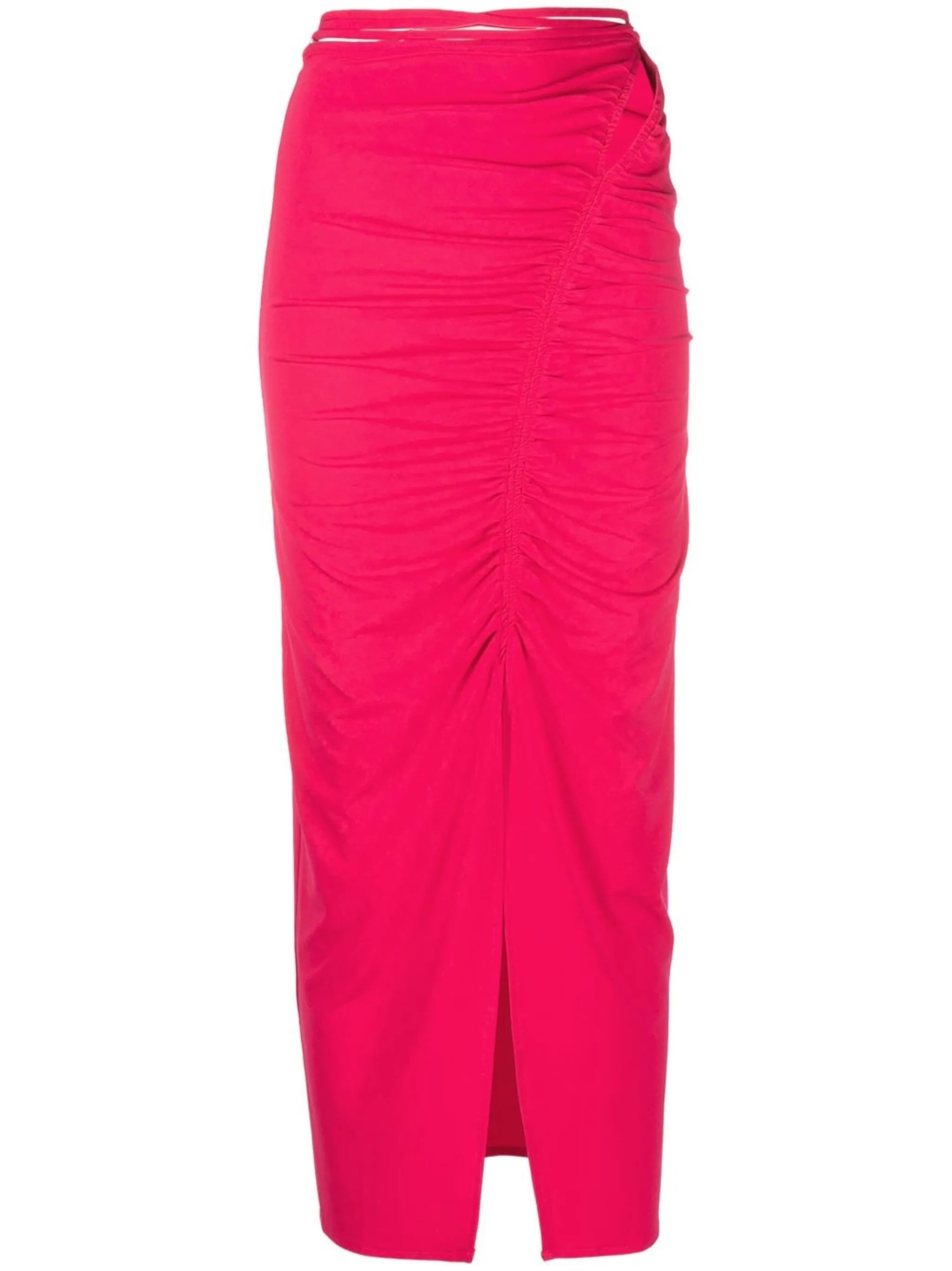 Midi skirt with slit