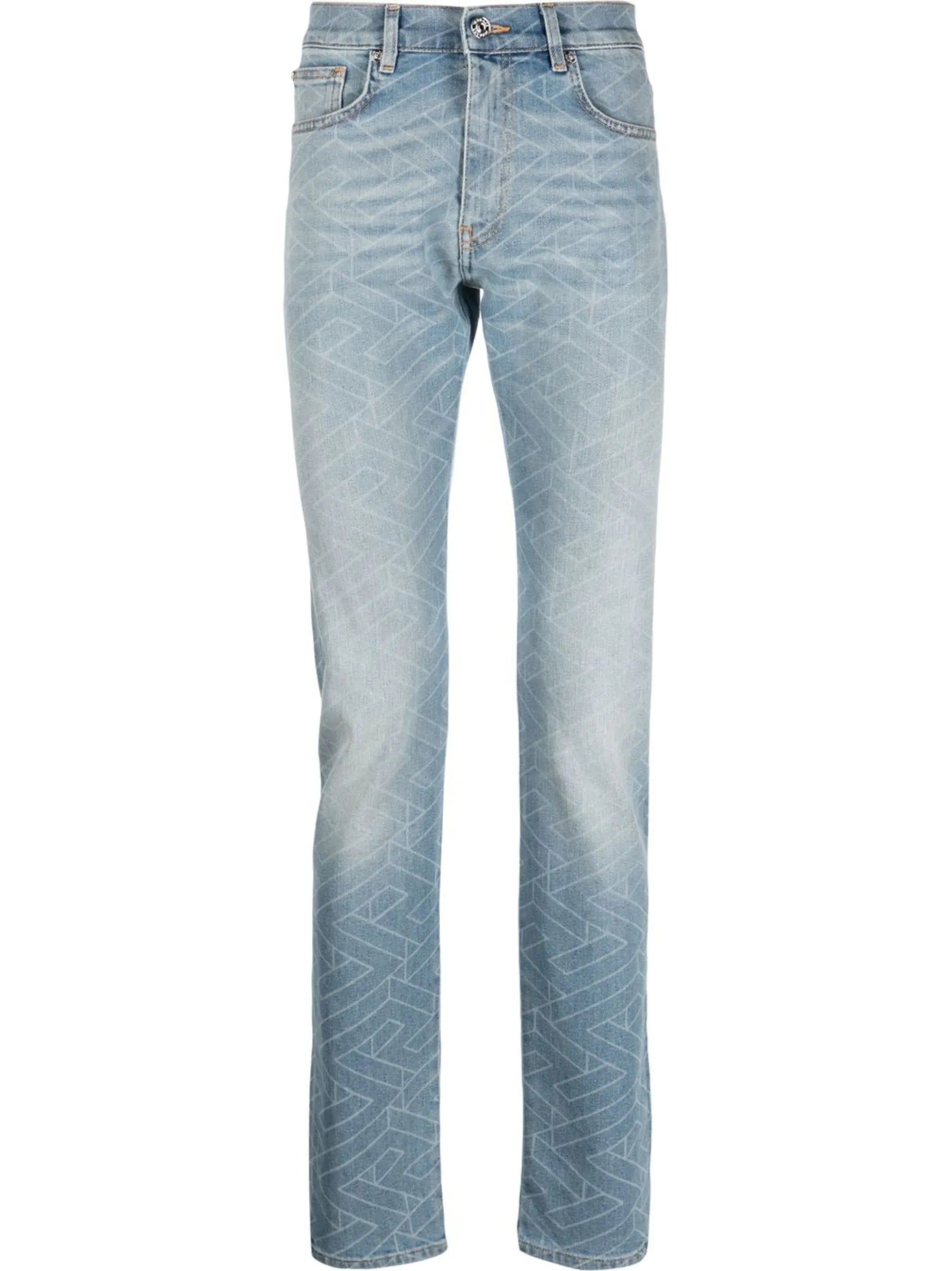Jeans mit geometrischem Print
