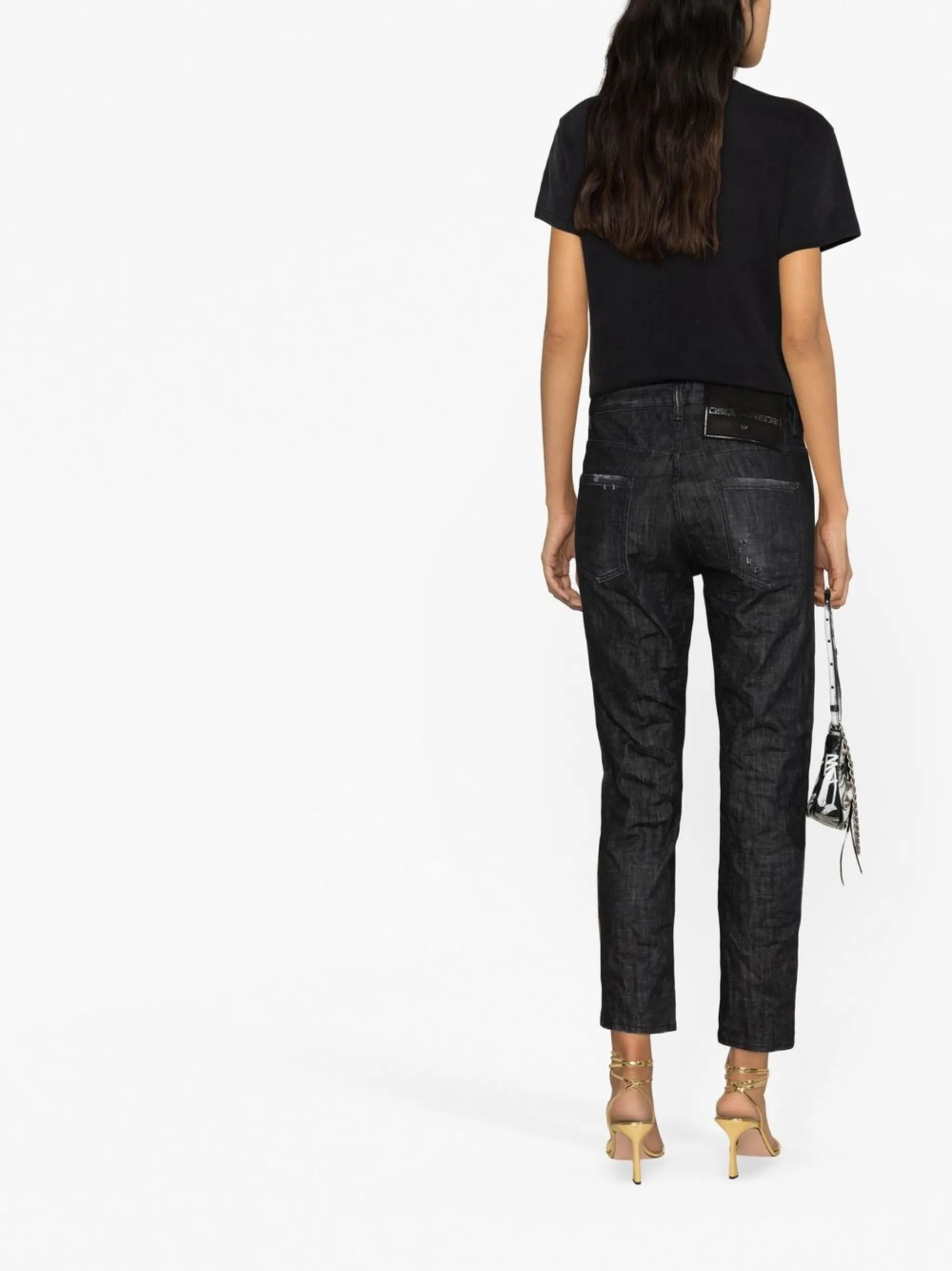 Tapered-Jeans aus Denim