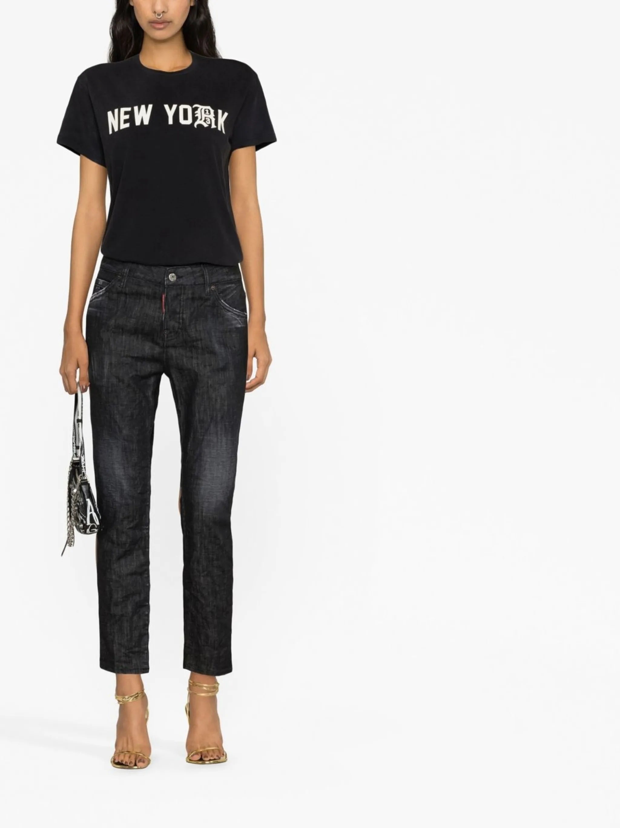 Tapered-Jeans aus Denim