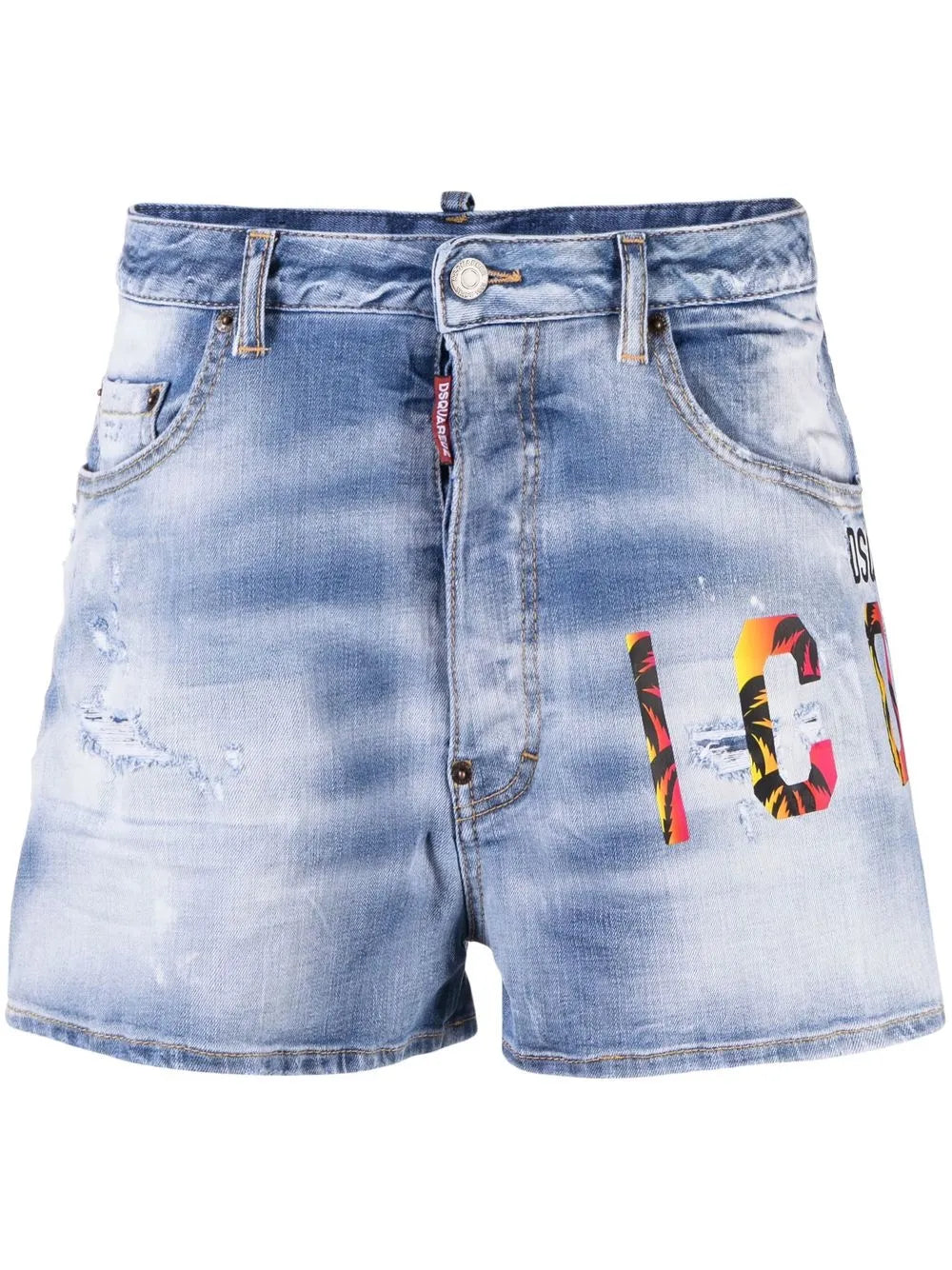 Tief sitzende Icon Jeans-Shorts