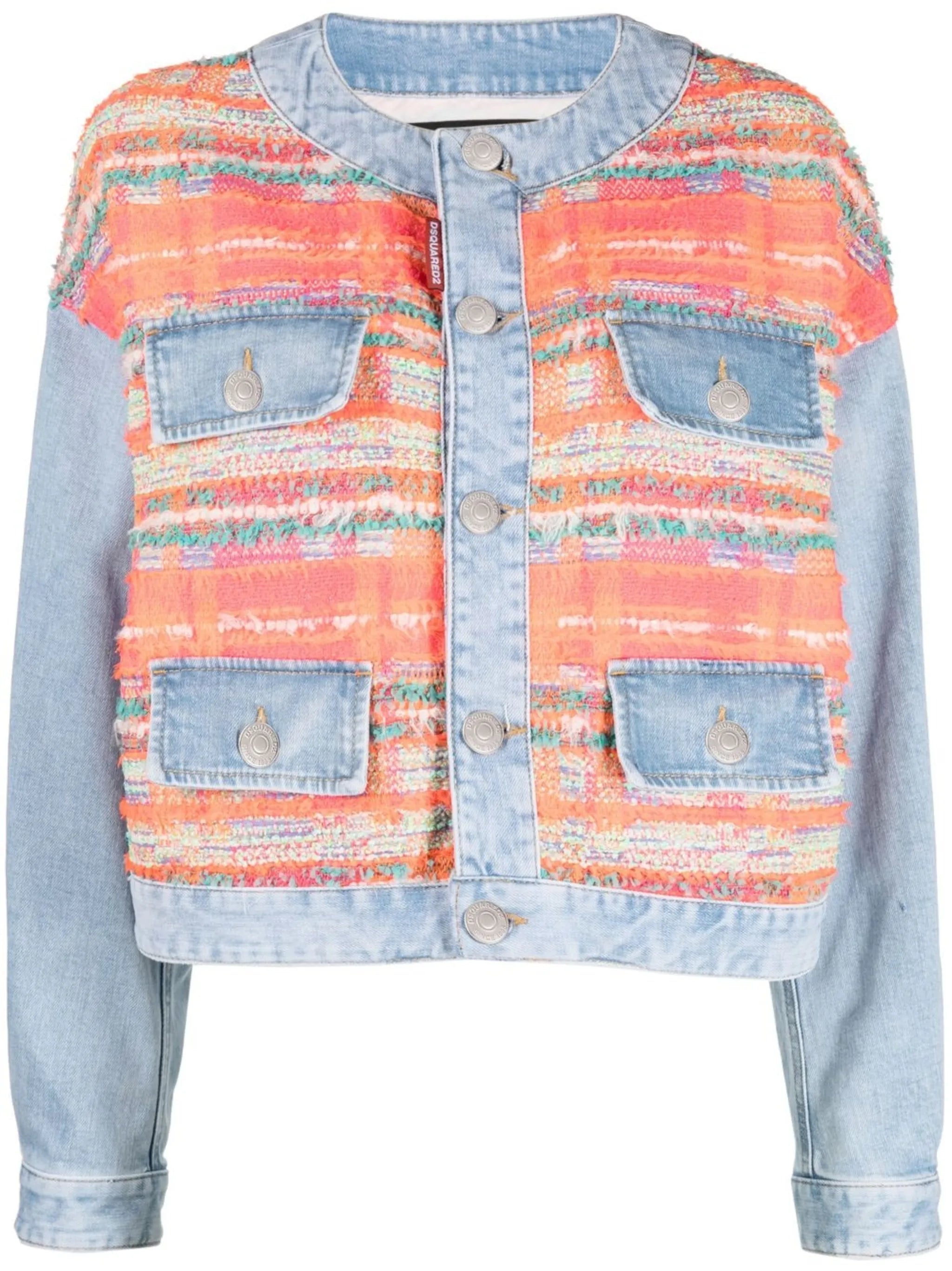 Geknöpfte Jeansjacke