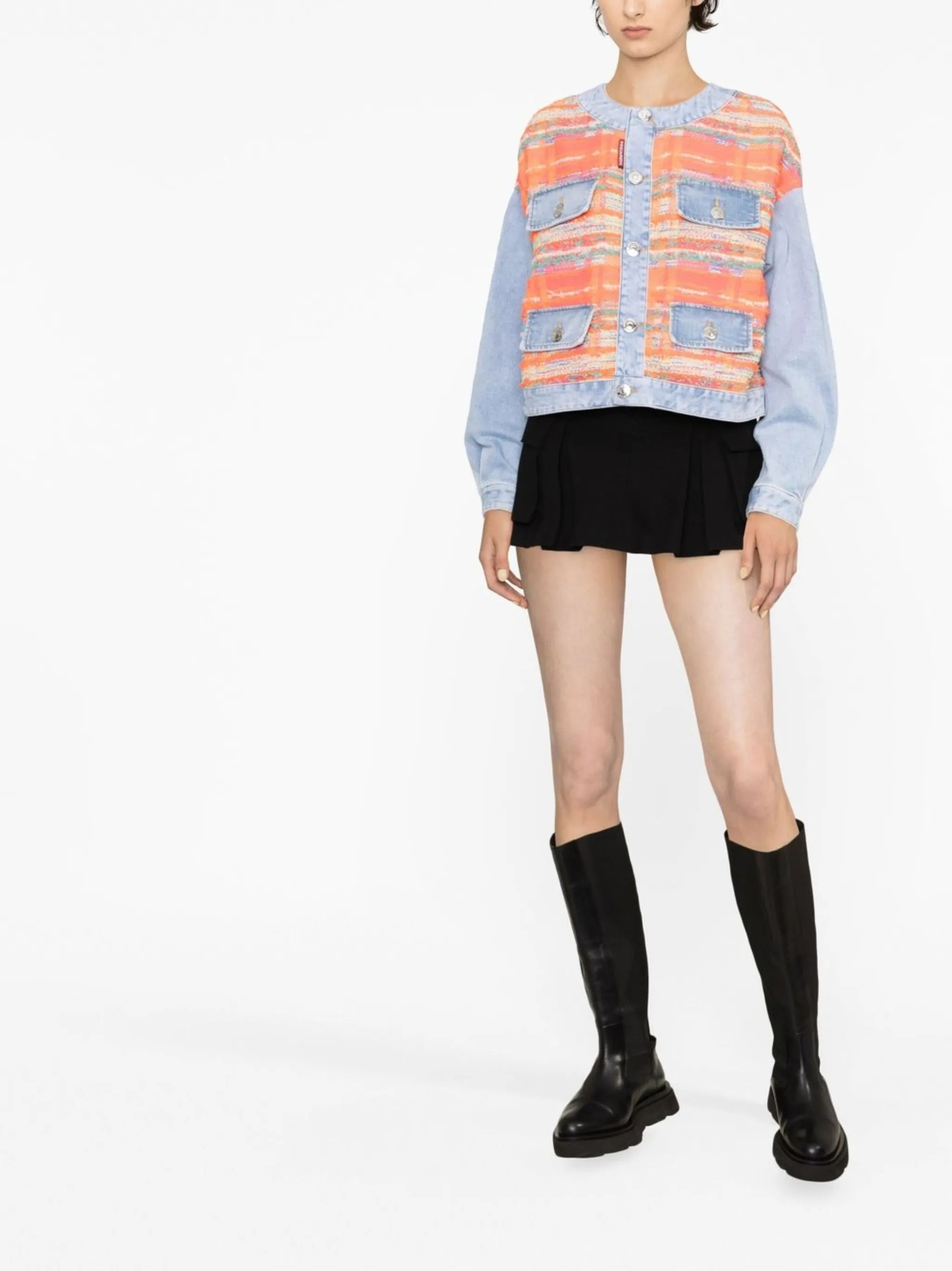 Geknöpfte Jeansjacke