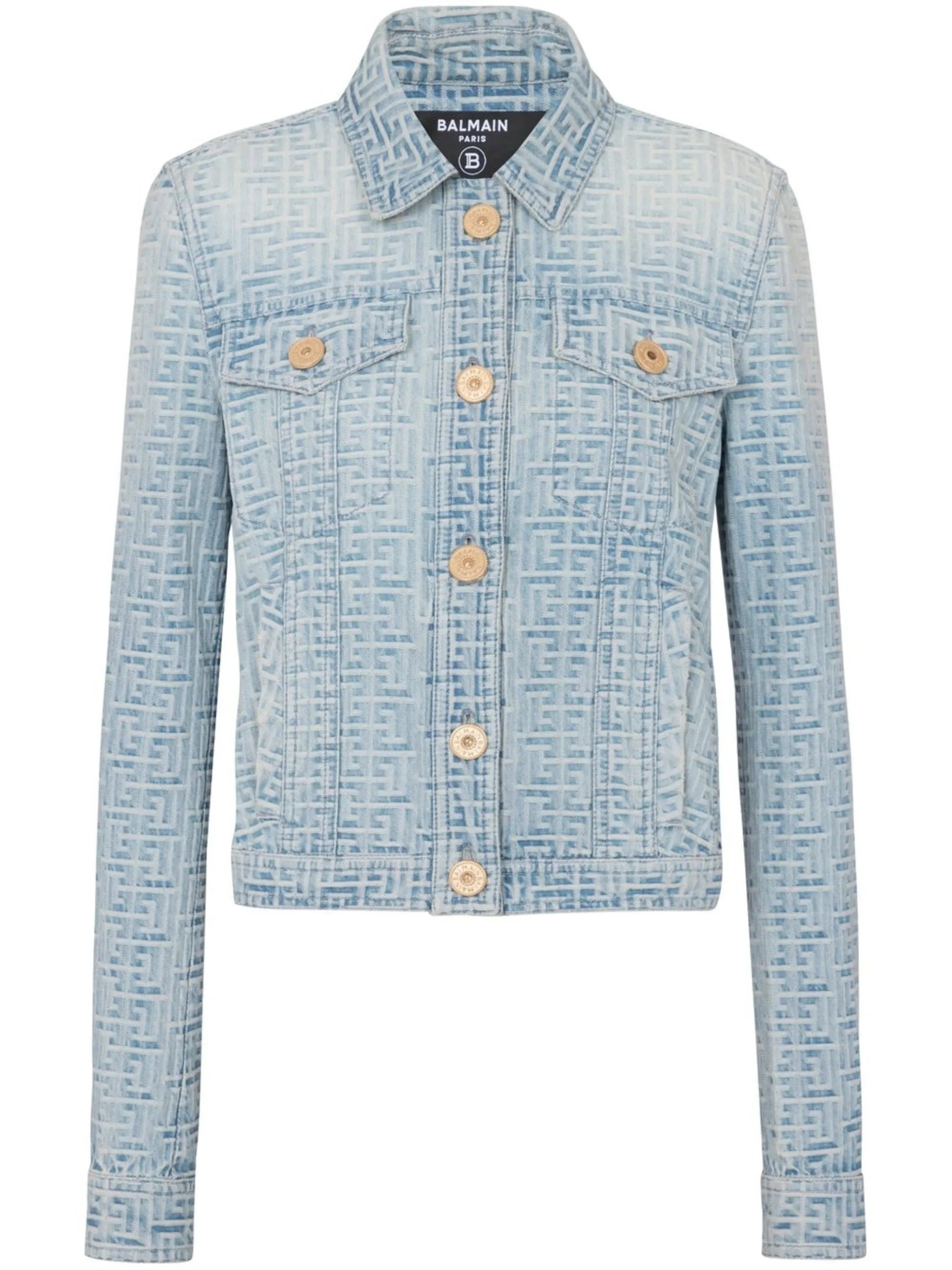 Tweed-Jeansjacke