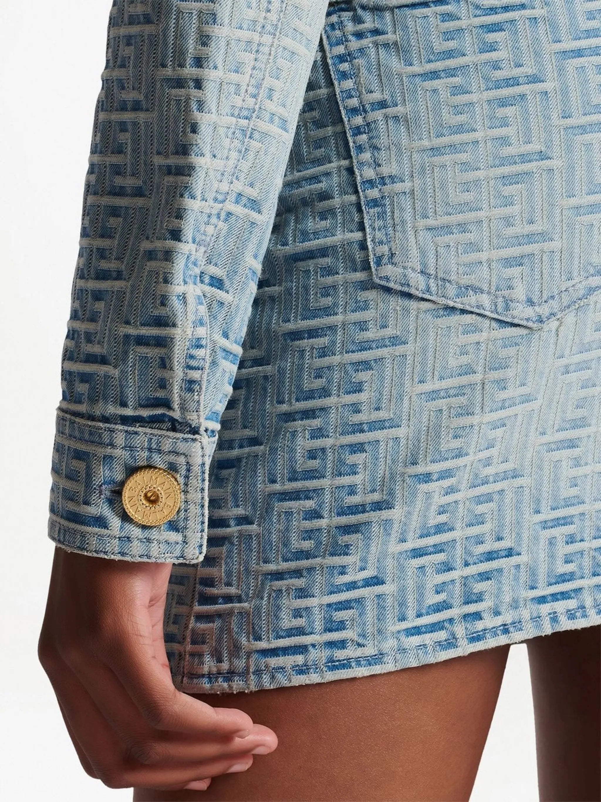 Tweed-Jeansjacke