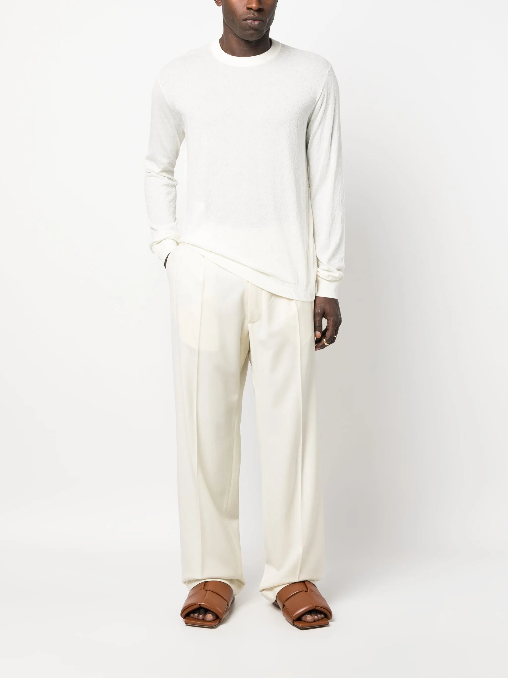 Pullover mit La Greca-Muster