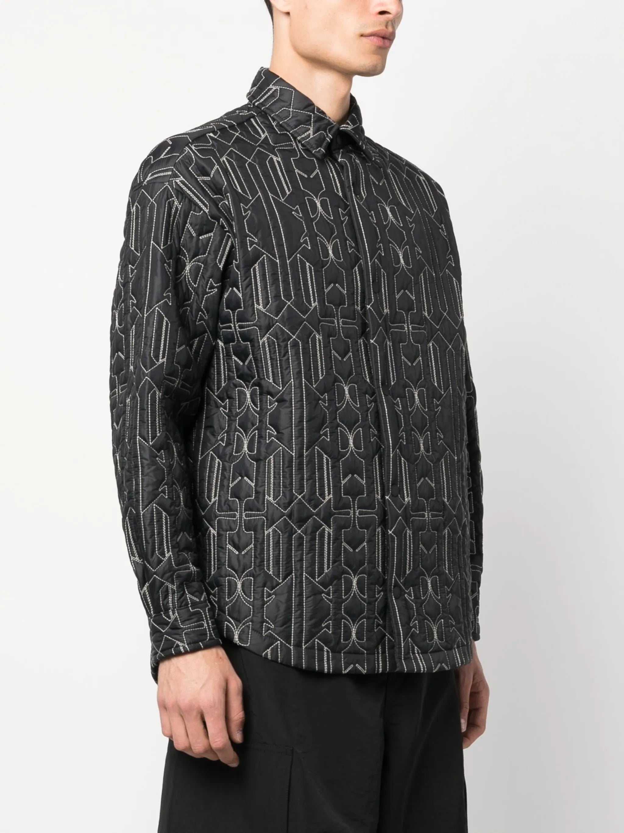 Gesteppte Hemdjacke mit Monogramm
