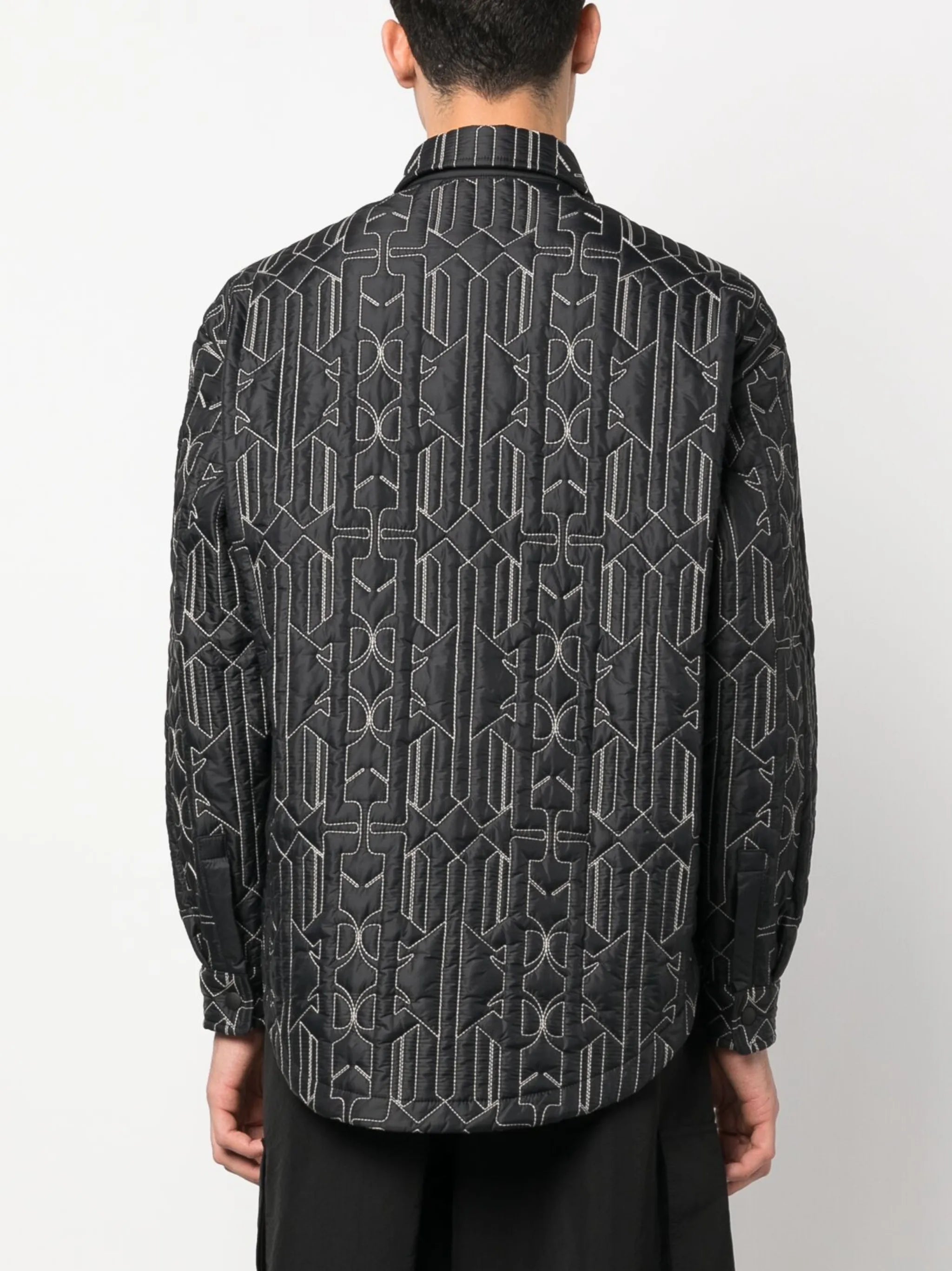 Gesteppte Hemdjacke mit Monogramm