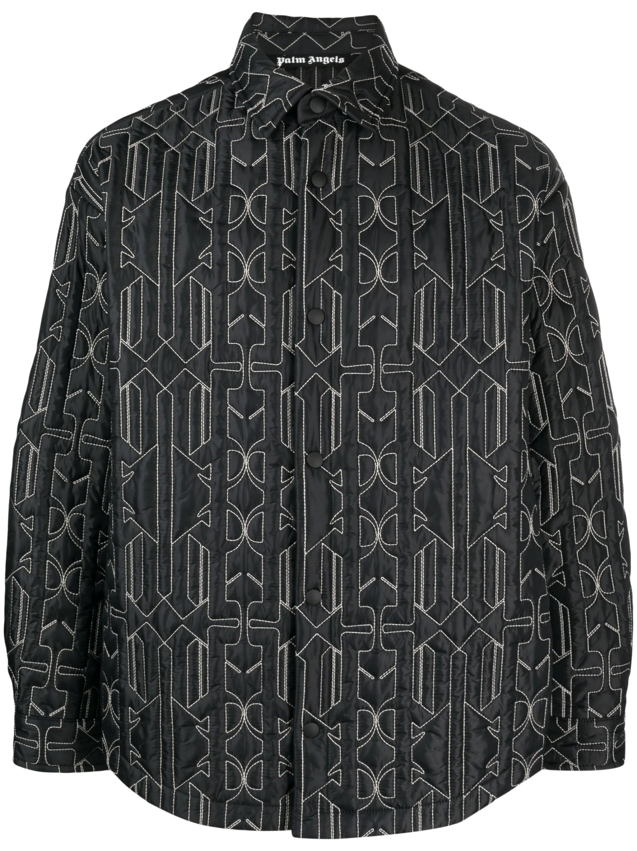 Gesteppte Hemdjacke mit Monogramm