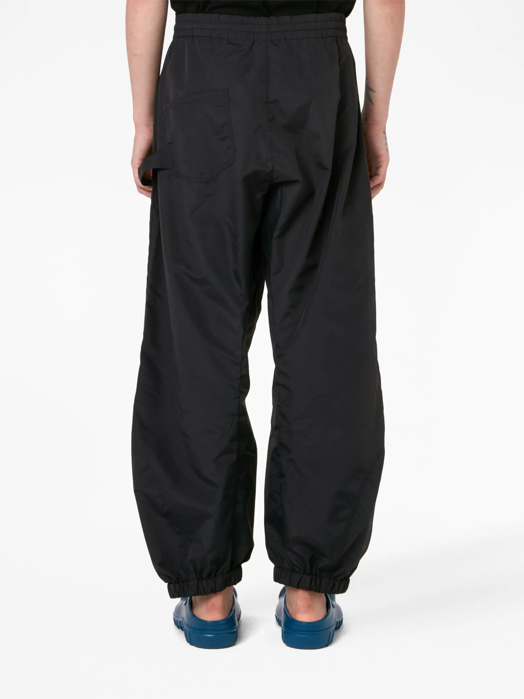 Jogging pants with anchor embroidery