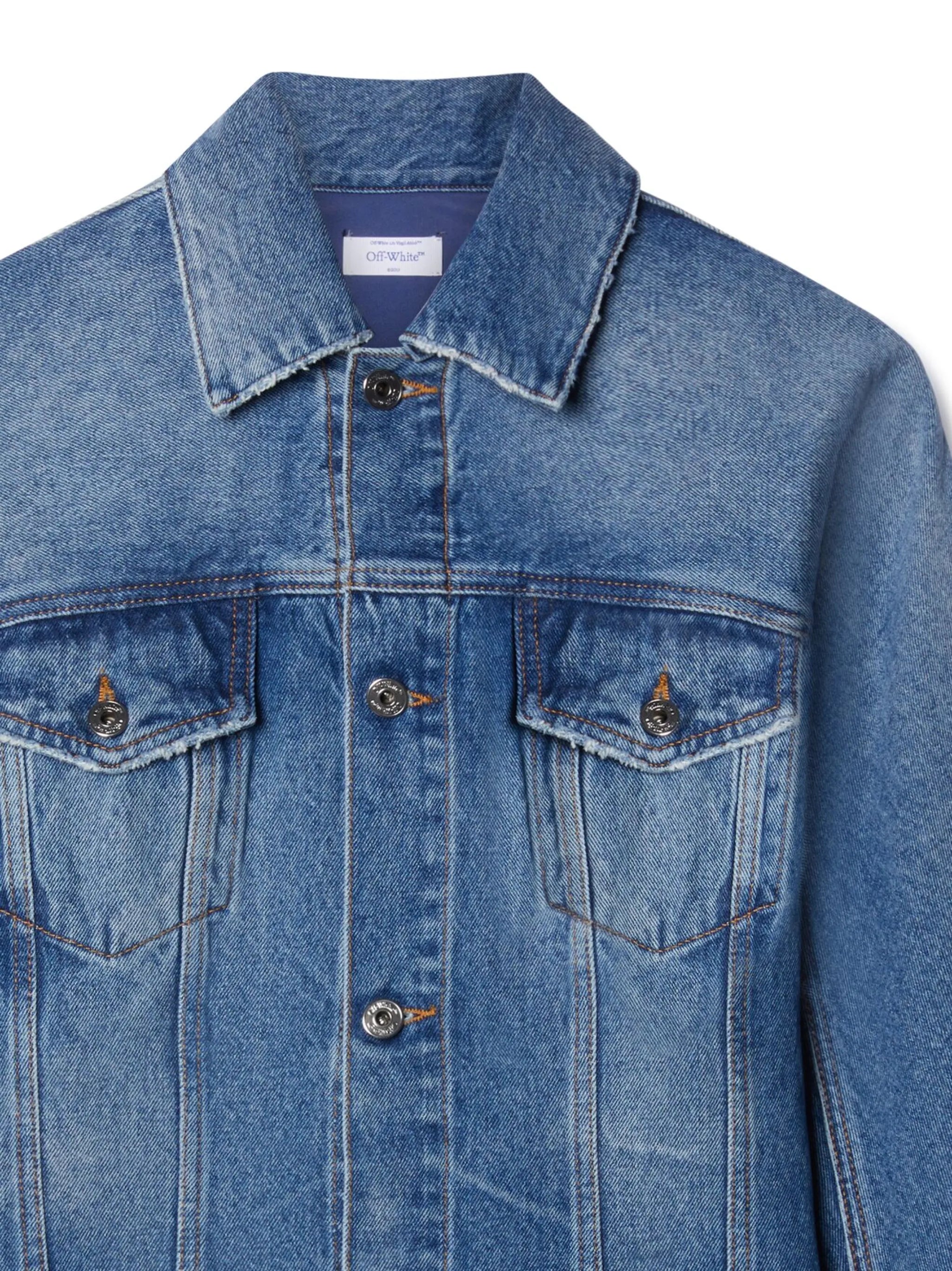 Jeans mini dress with zipper