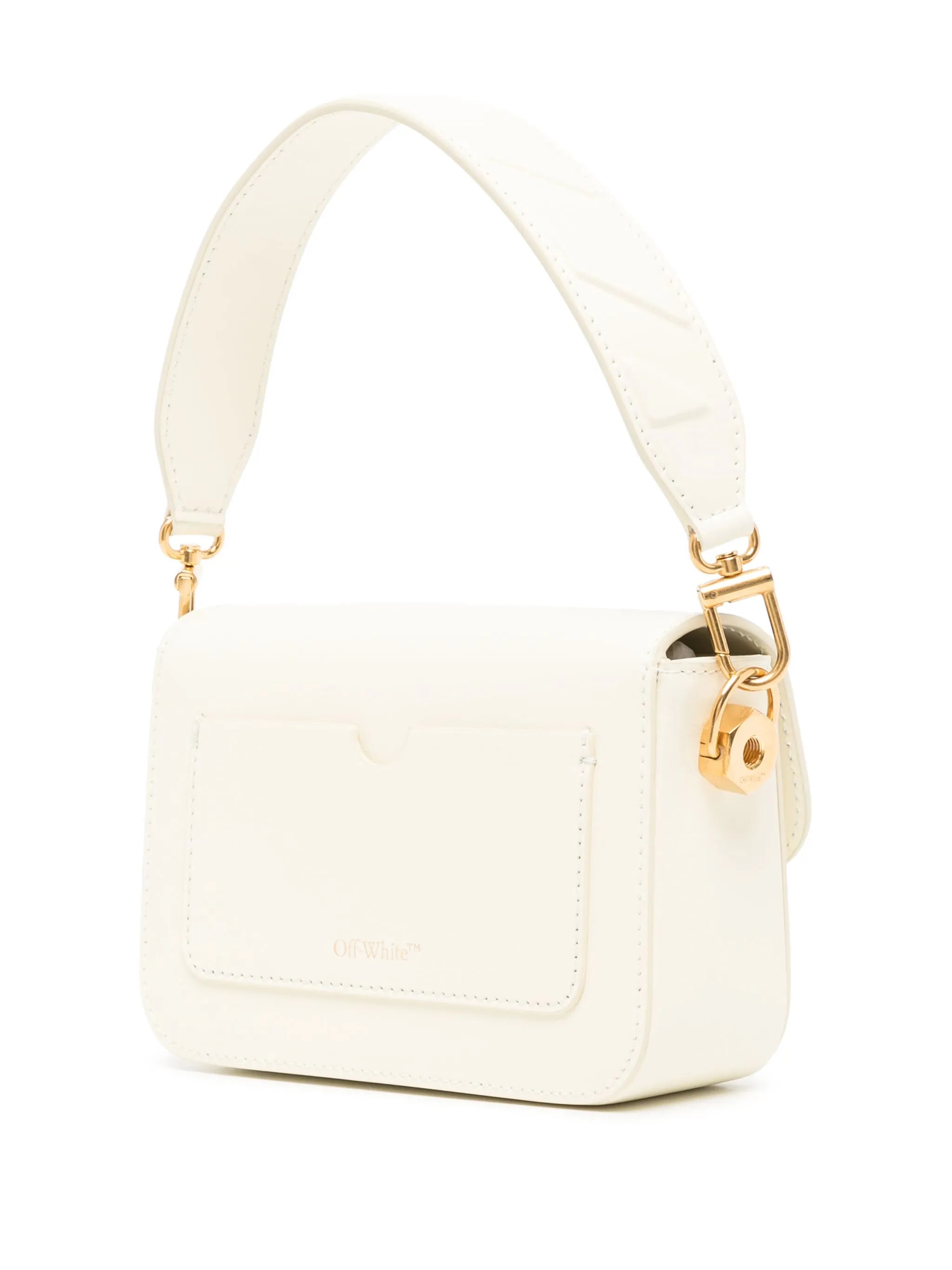 Schultertasche mit Logo-Schild
