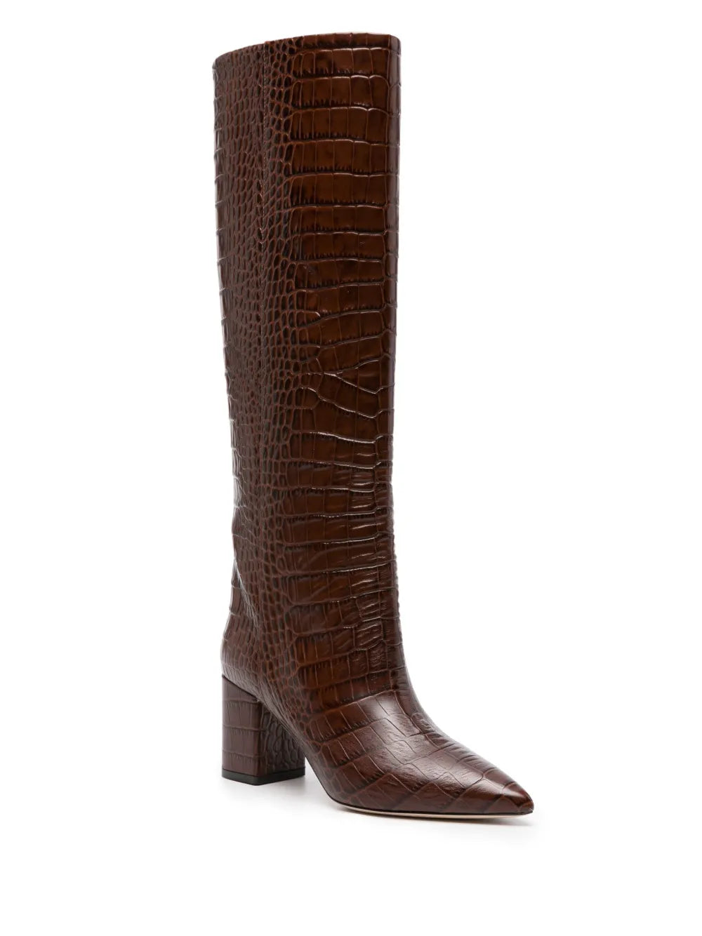 Anja boots with crocodile effect 70mm
