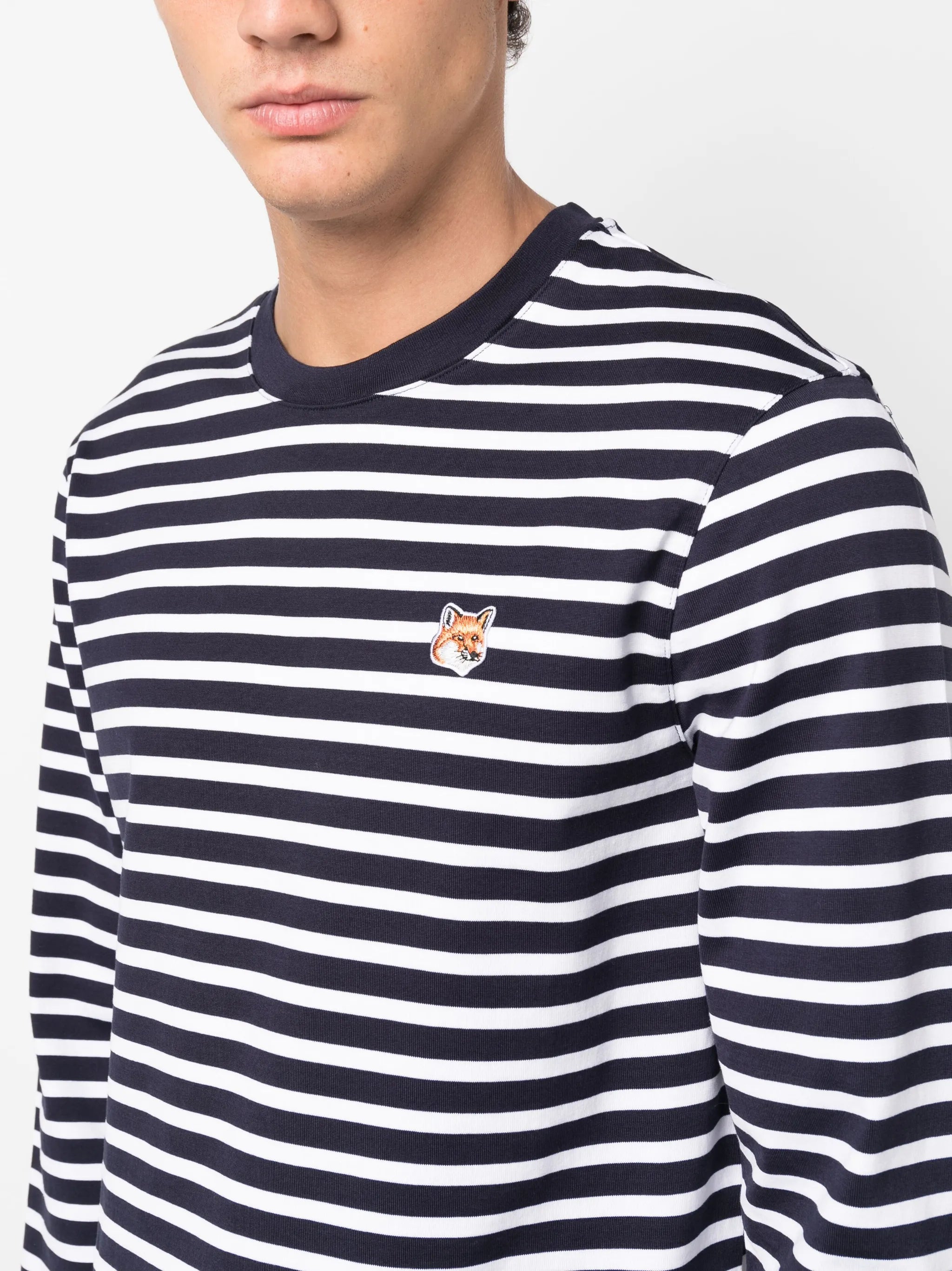 Striped T-shirt with fox