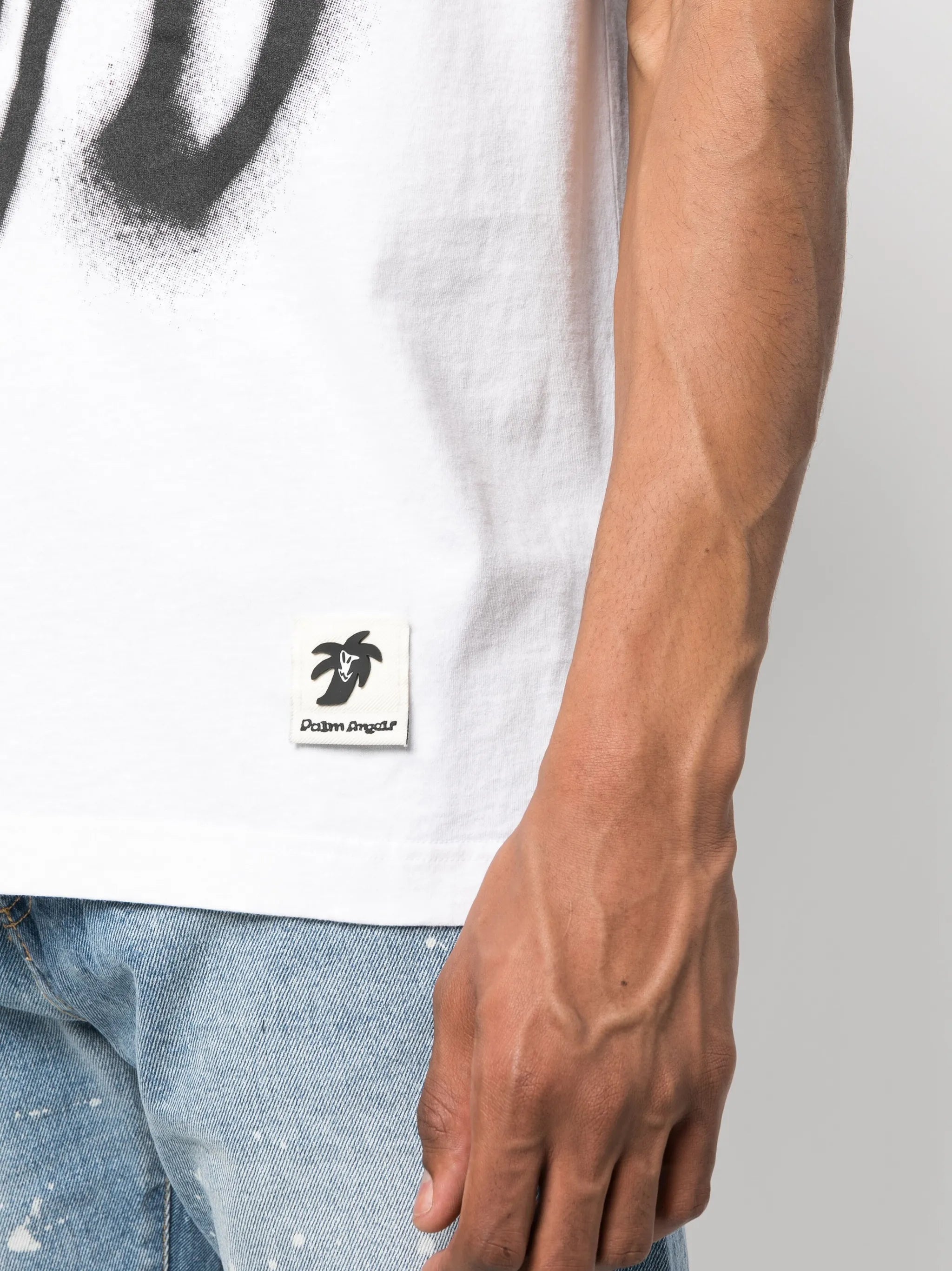 T-Shirt mit Graffiti-Print