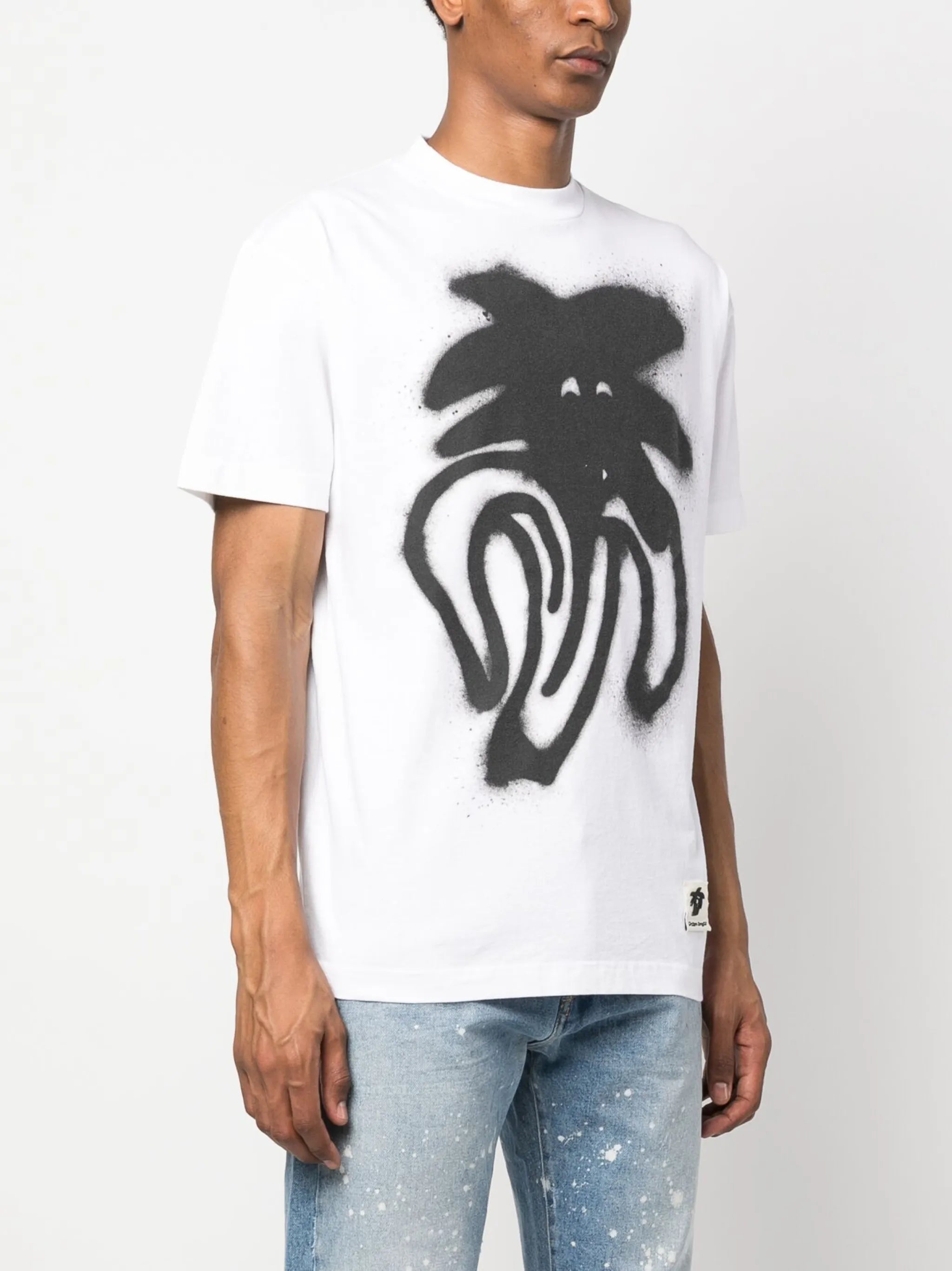 T-Shirt mit Graffiti-Print