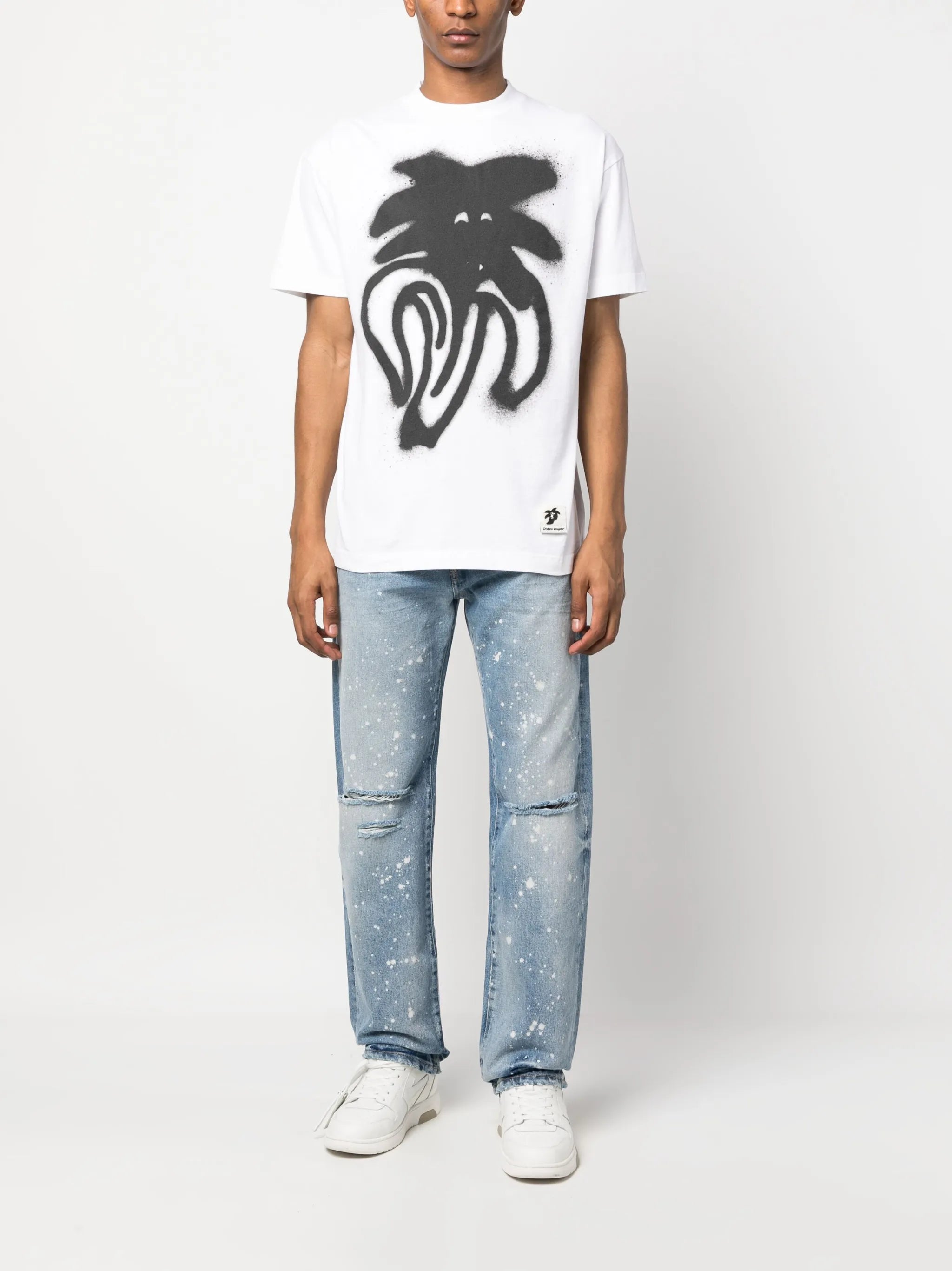 T-Shirt mit Graffiti-Print