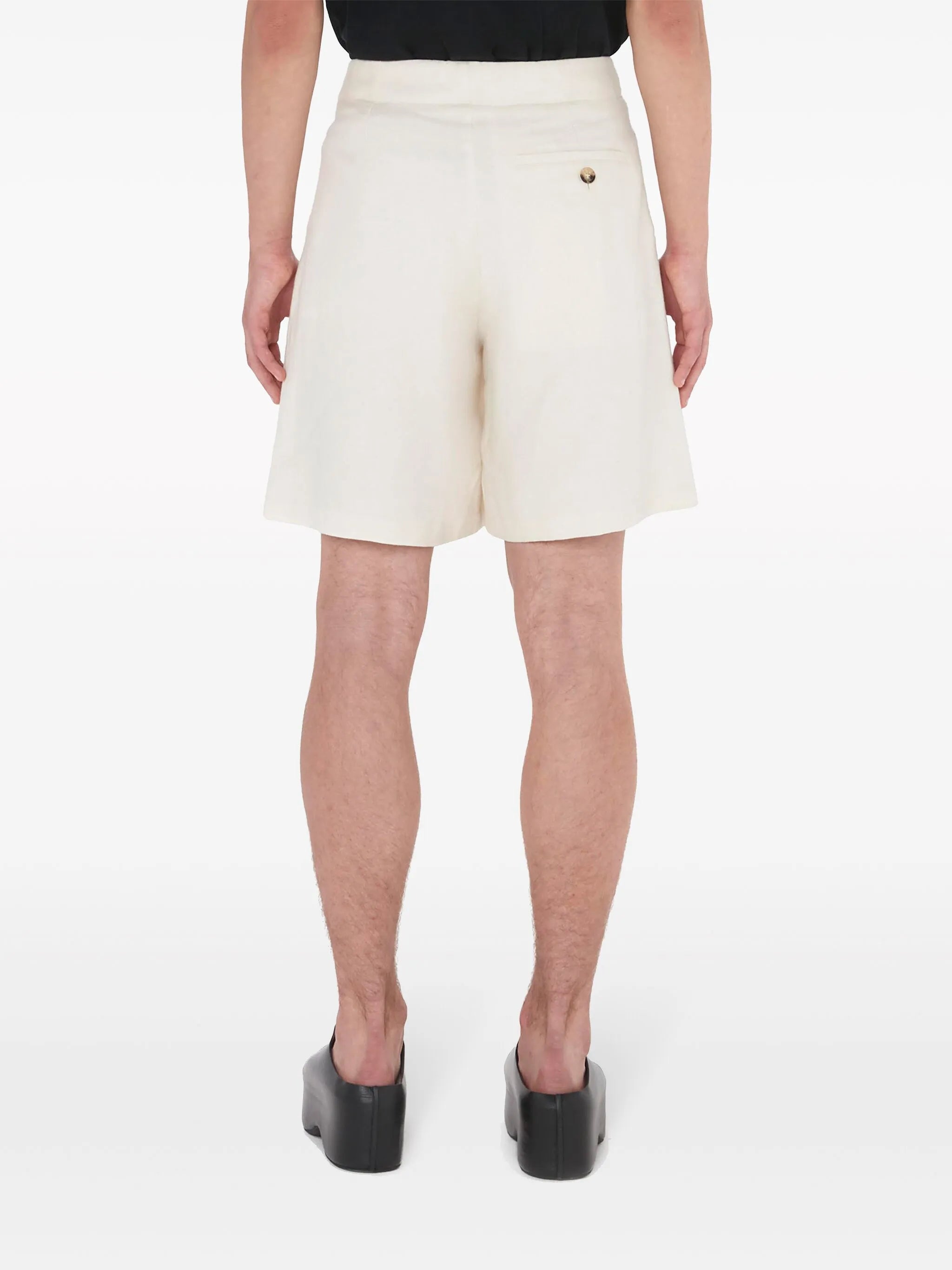 Weite Shorts mit Intarsien-Logo