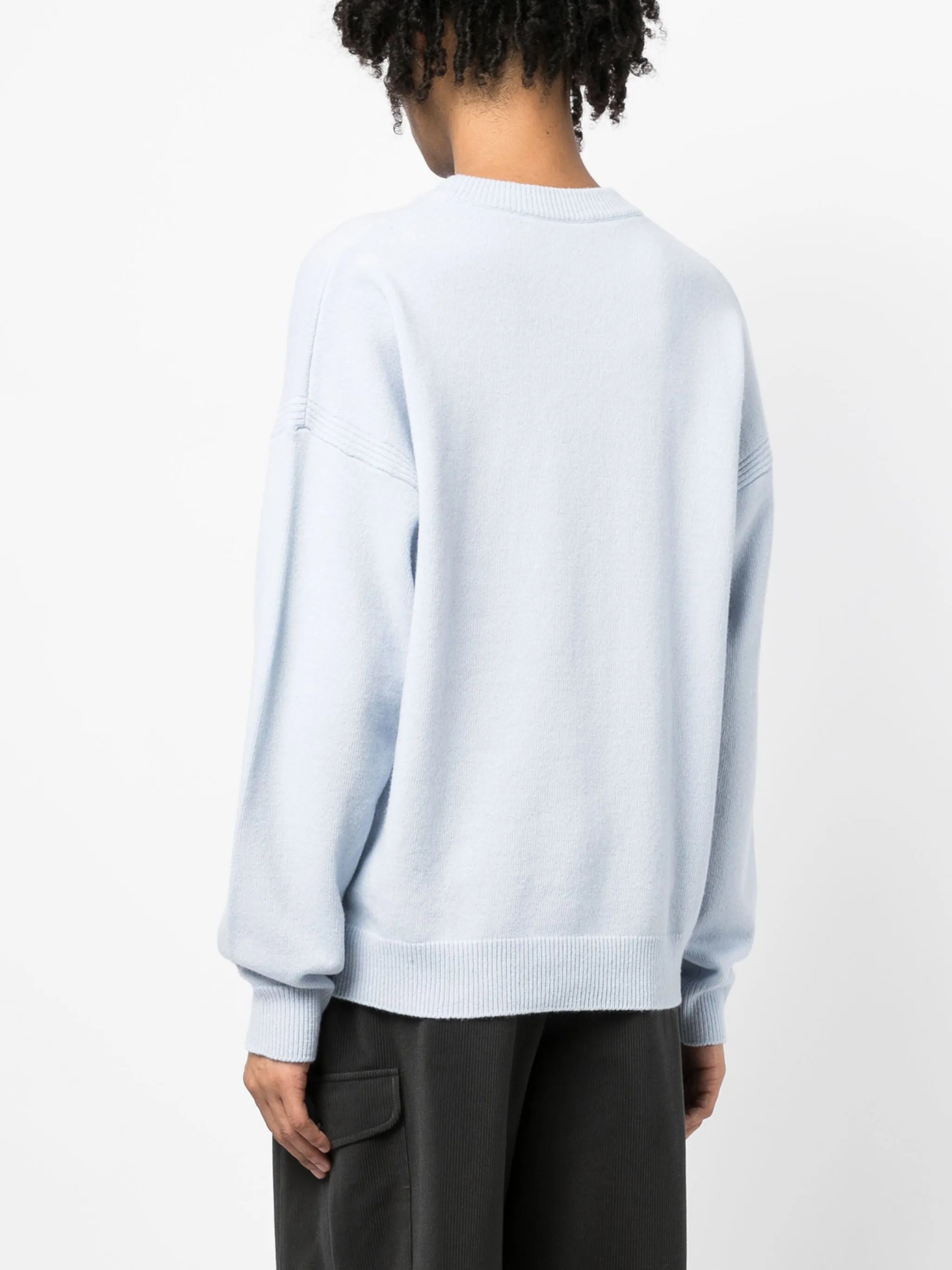 Pullover mit Intarsien-Logo