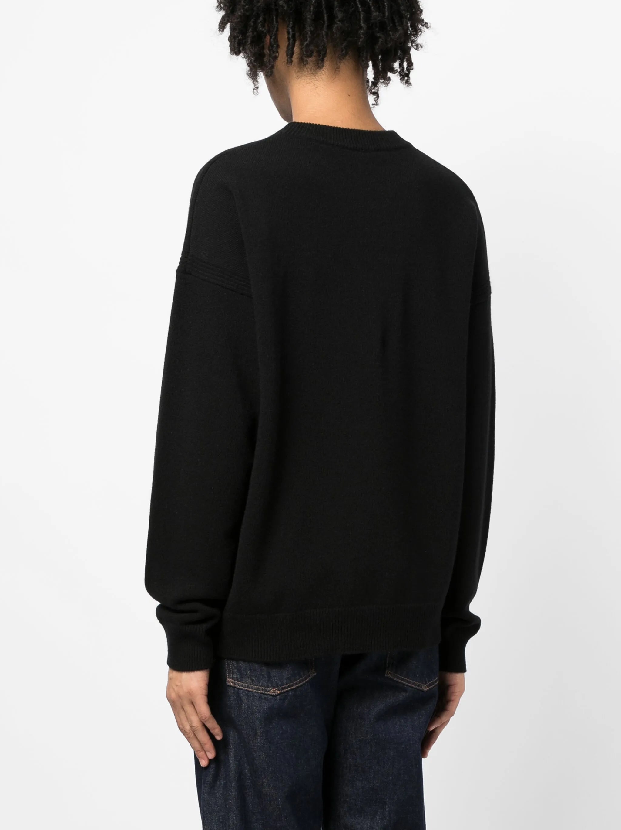 Intarsien-Pullover mit Fuchs