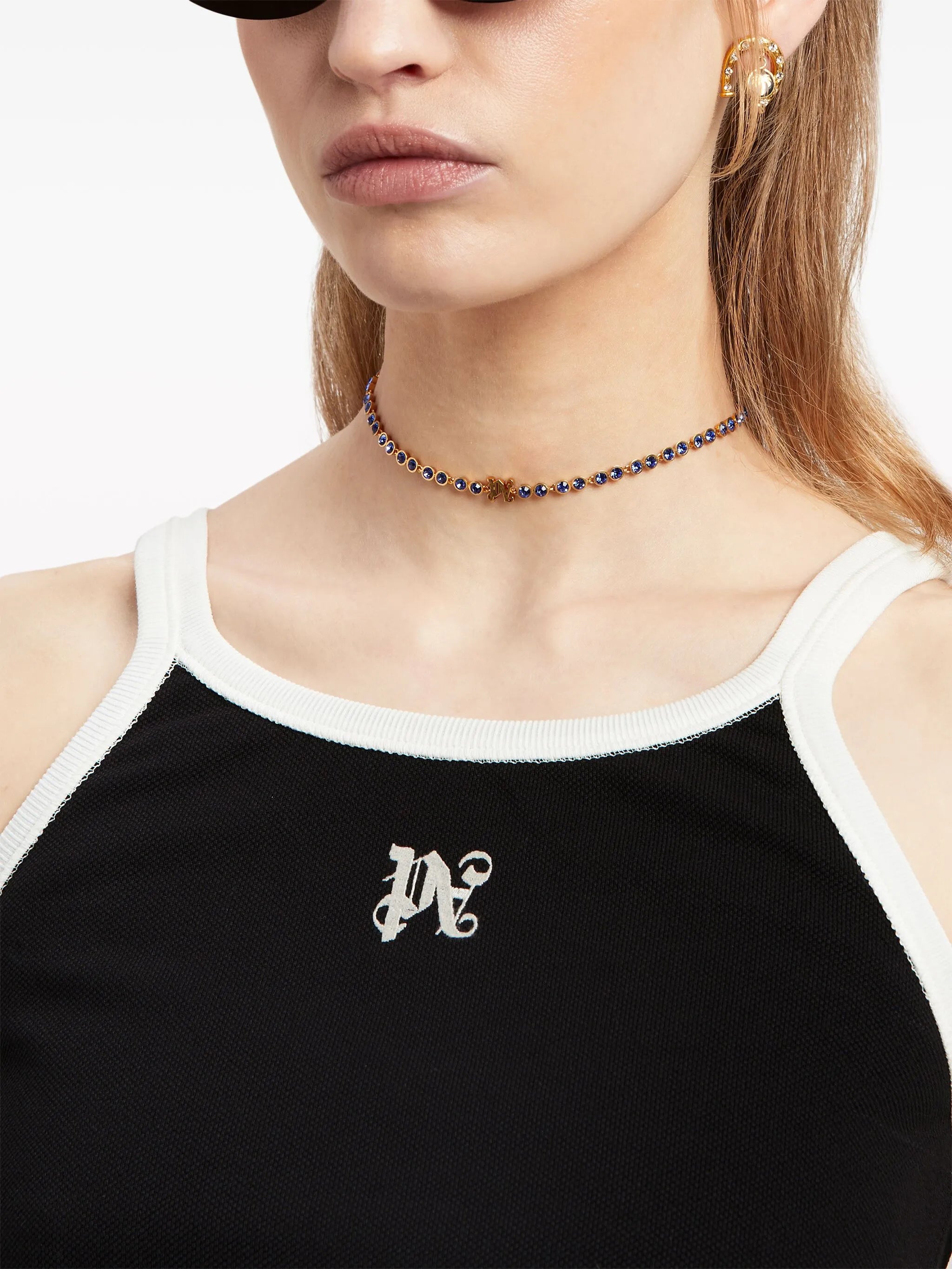 Cropped-Top mit Monogramm
