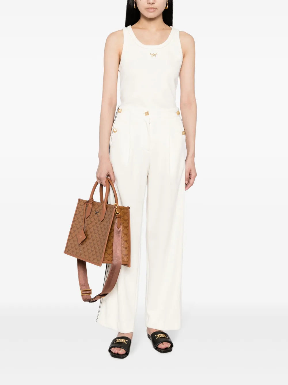 Medium-sized sky blue Laureto handbag