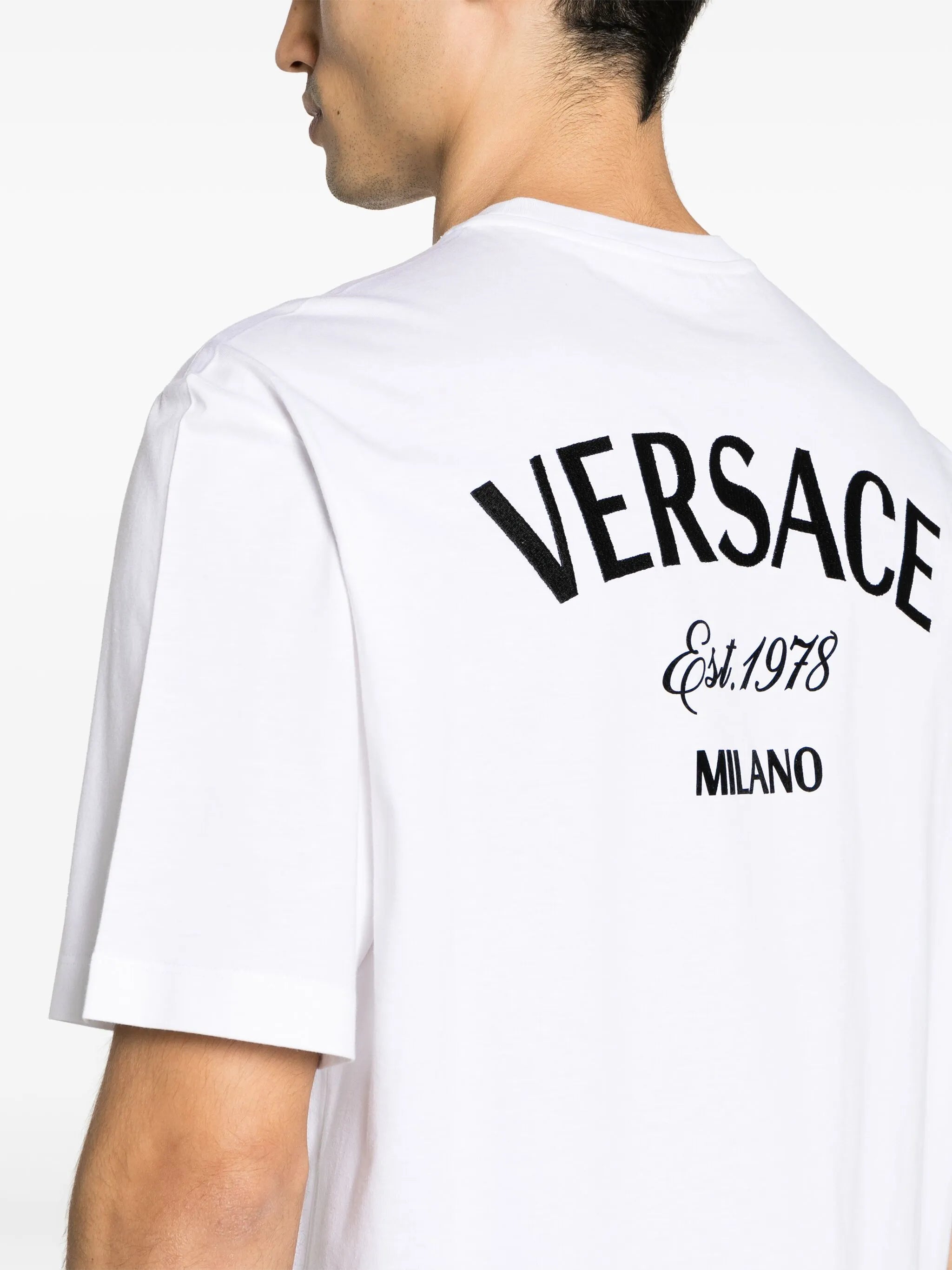T-Shirt mit Milano-Stickerei