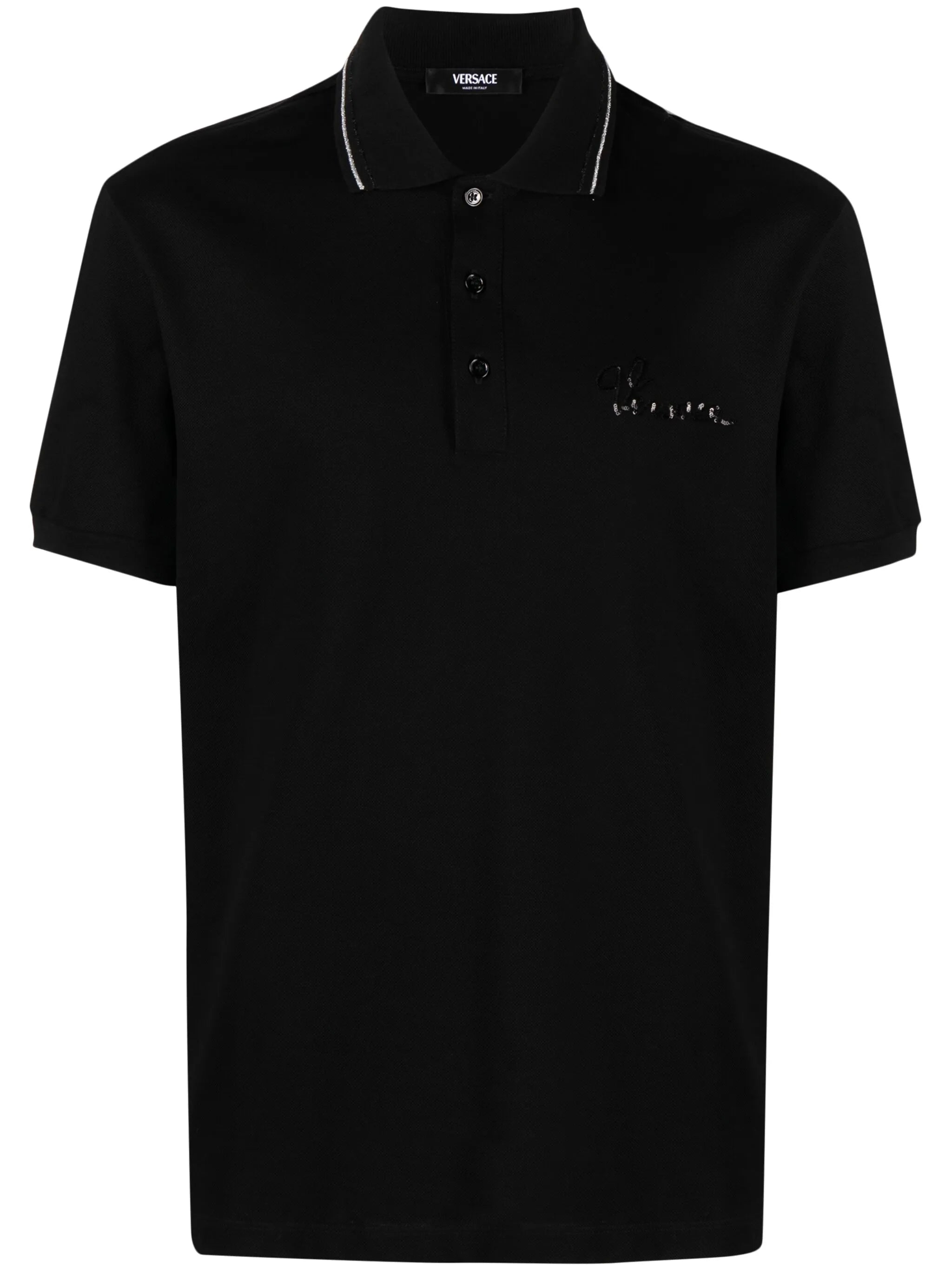Poloshirt mit Versace Nautical-Verzierung
