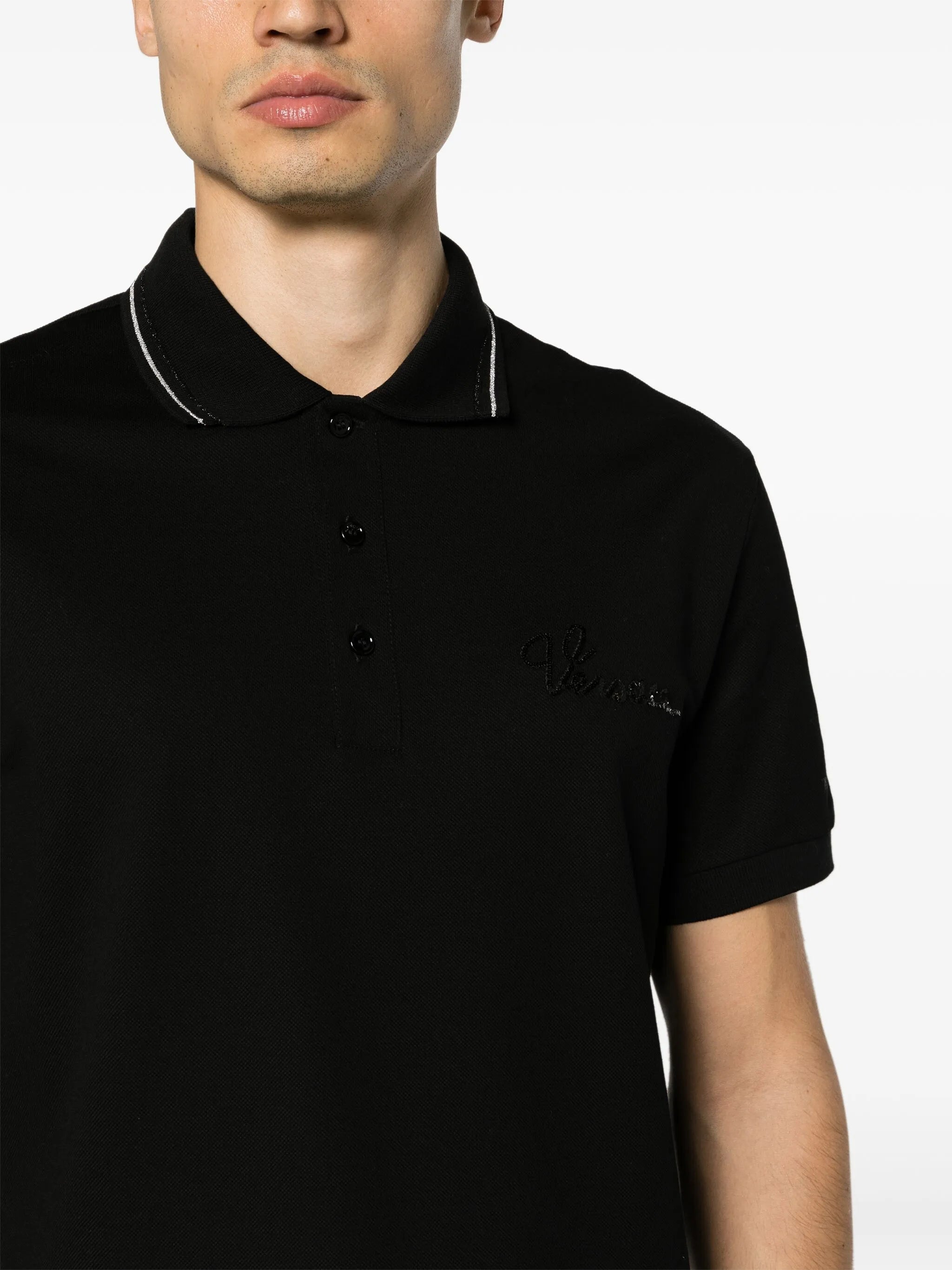 Poloshirt mit Versace Nautical-Verzierung