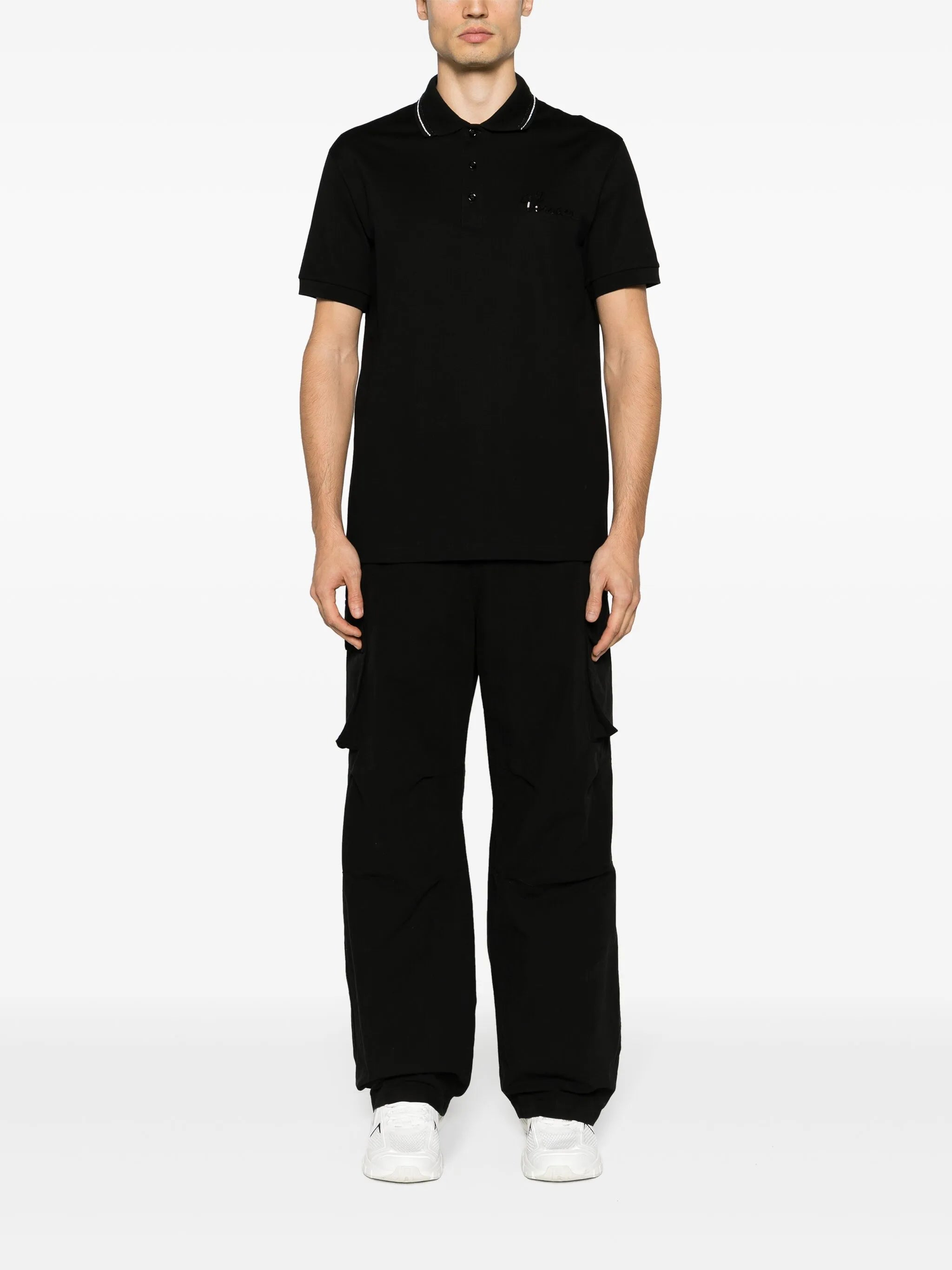 Poloshirt mit Versace Nautical-Verzierung