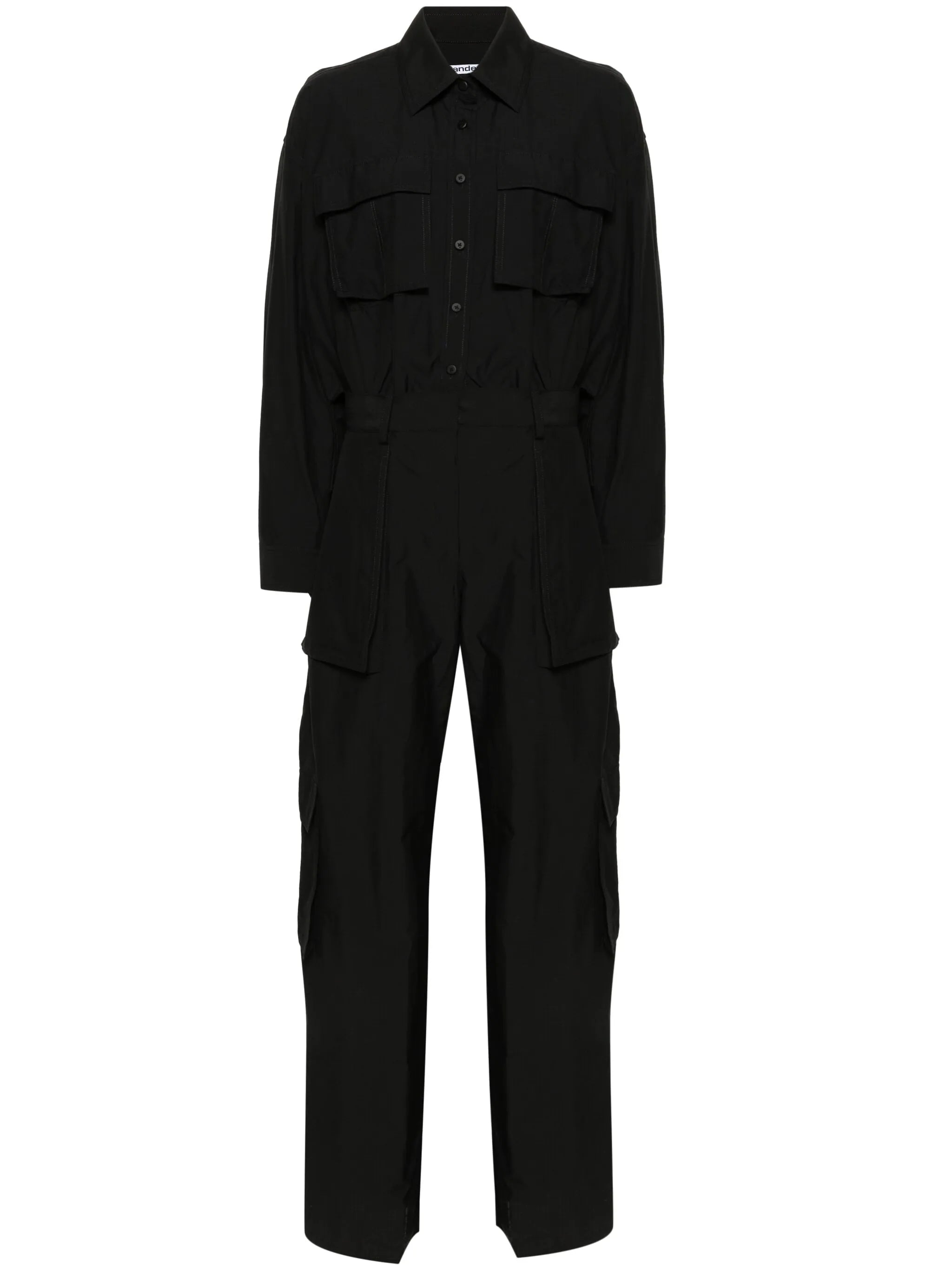 Geknöpfter Cargo-Jumpsuit aus Ripstop