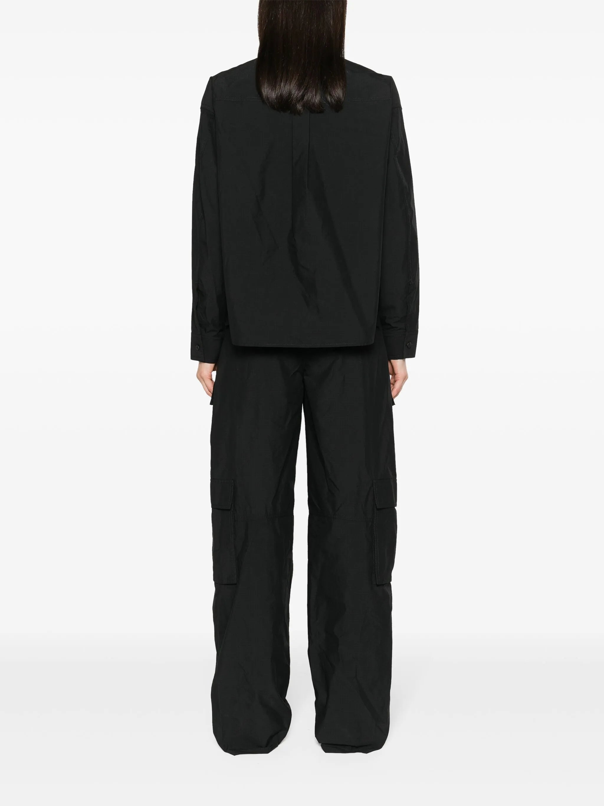 Geknöpfter Cargo-Jumpsuit aus Ripstop