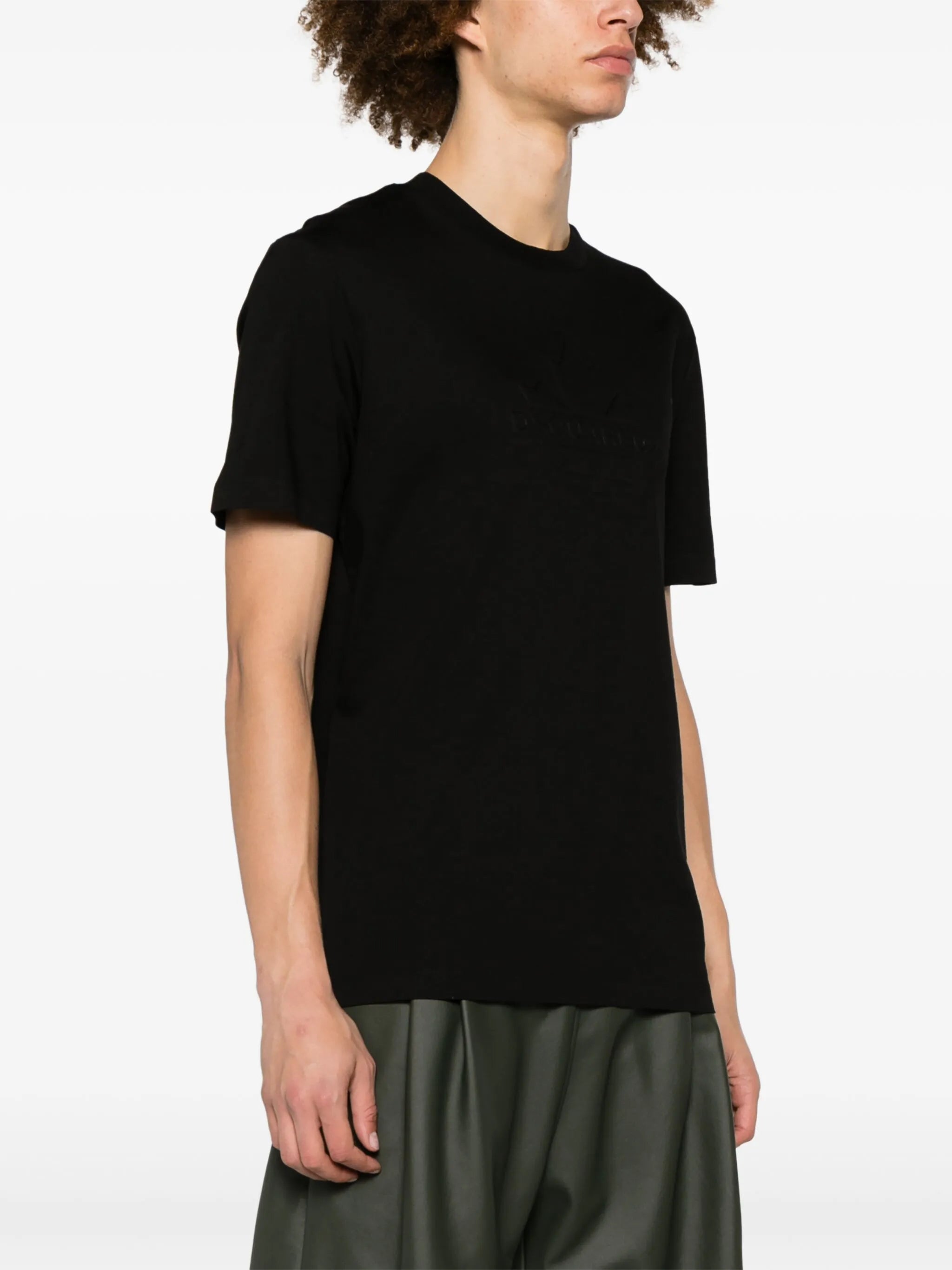 T-Shirt mit Logo-Prägung