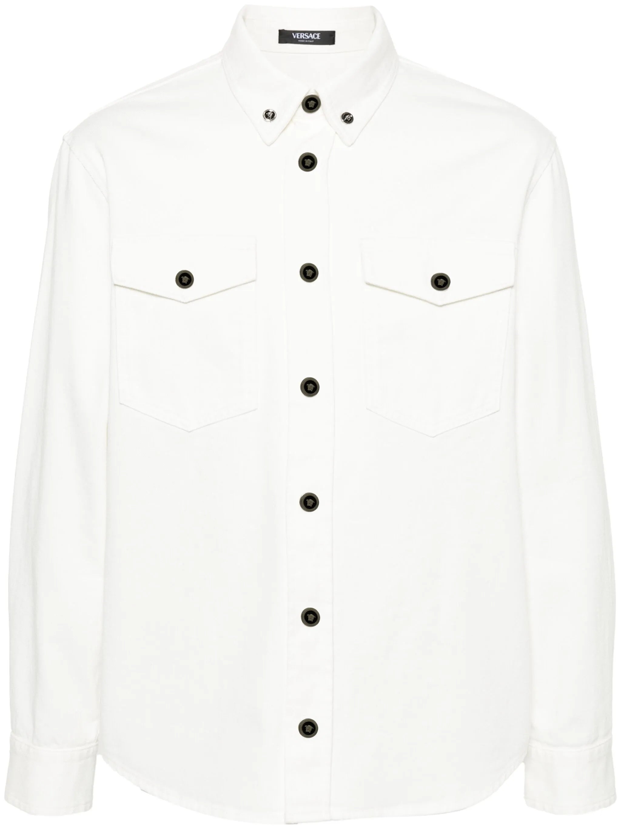 Shirt with Medusa buttons