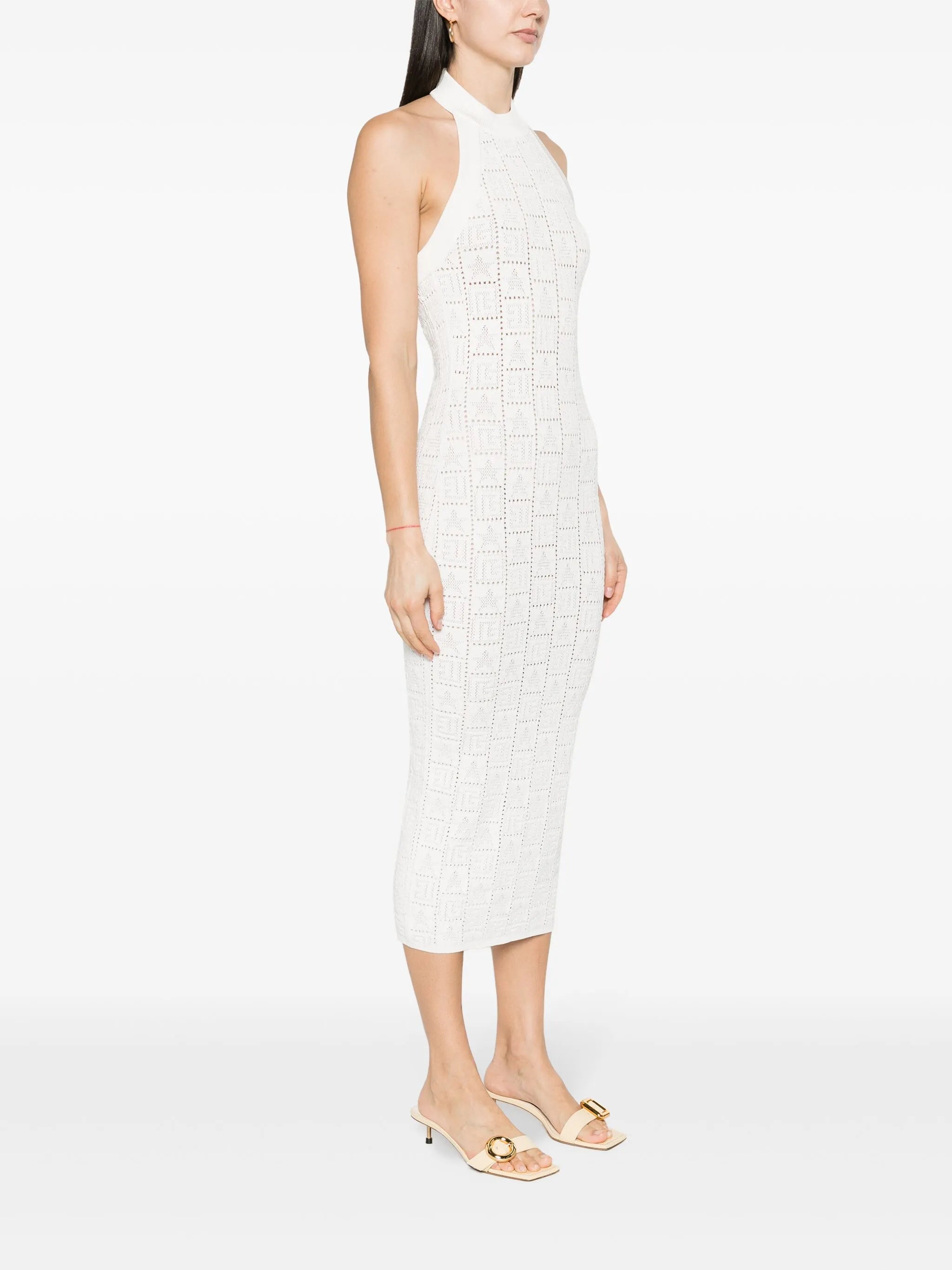 Crocheted Midi Dress