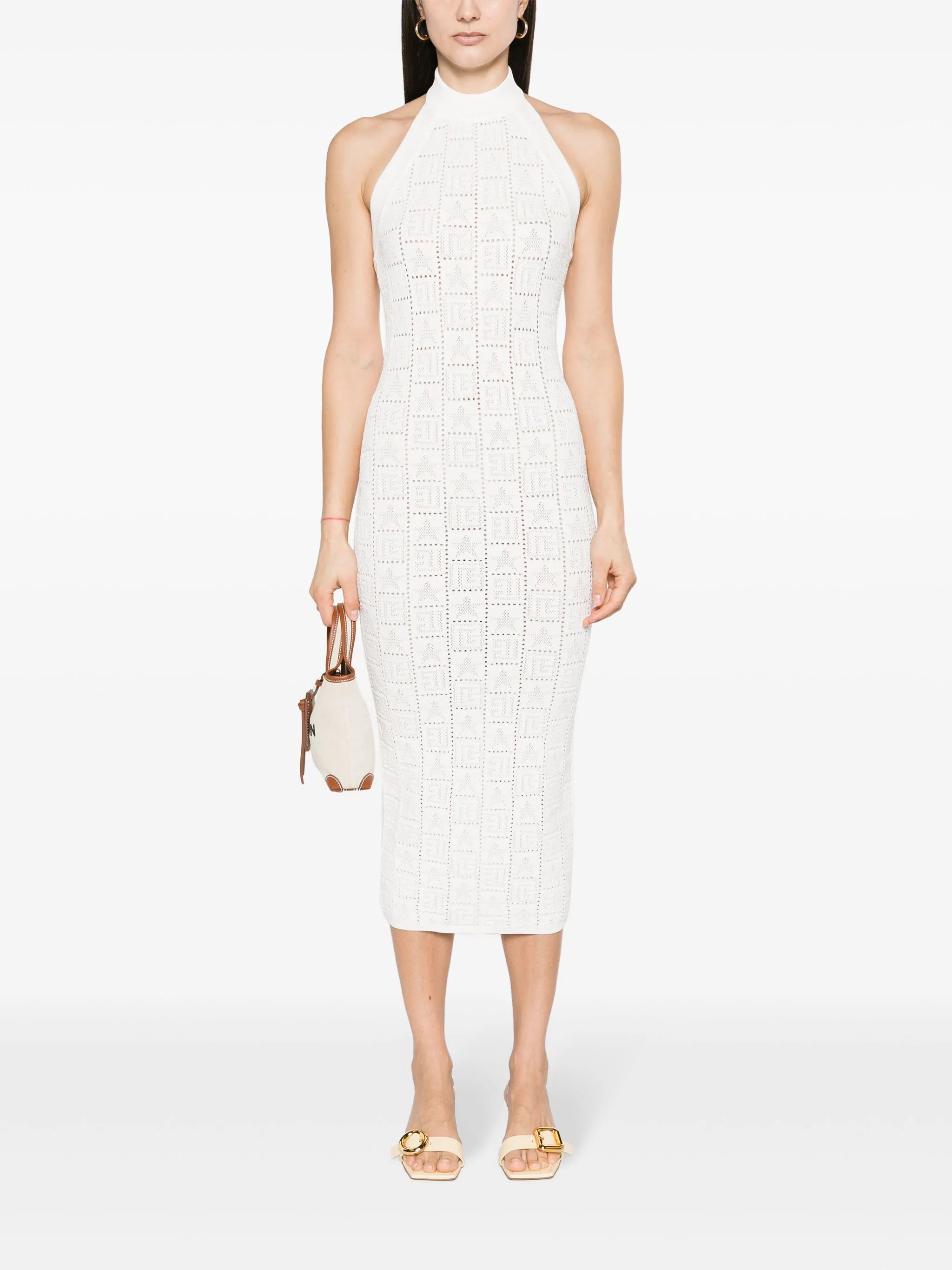 Crocheted Midi Dress