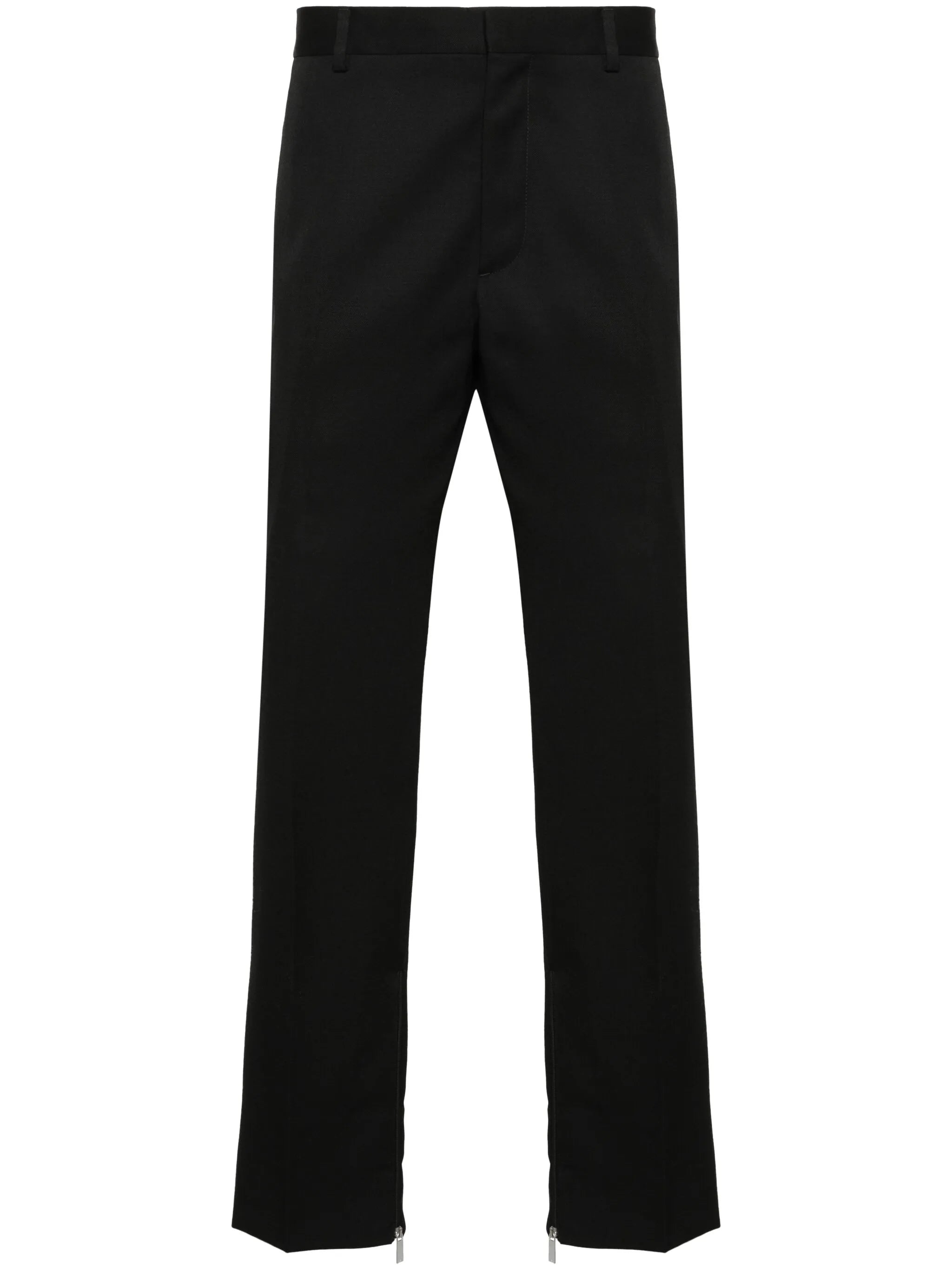 Slim-fit pants with logo embroidery