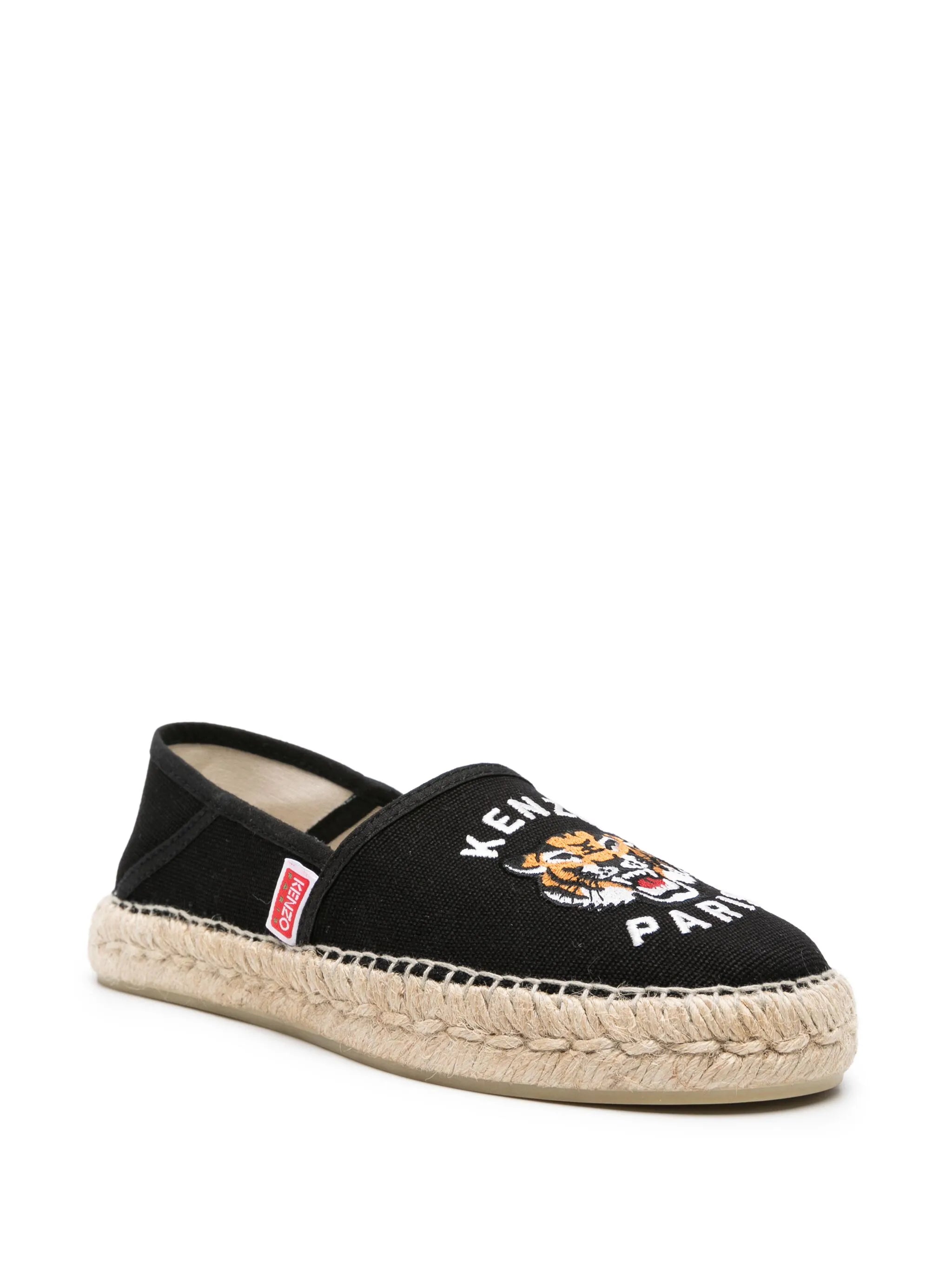 Tiger Espadrilles mit Logo-Stickerei