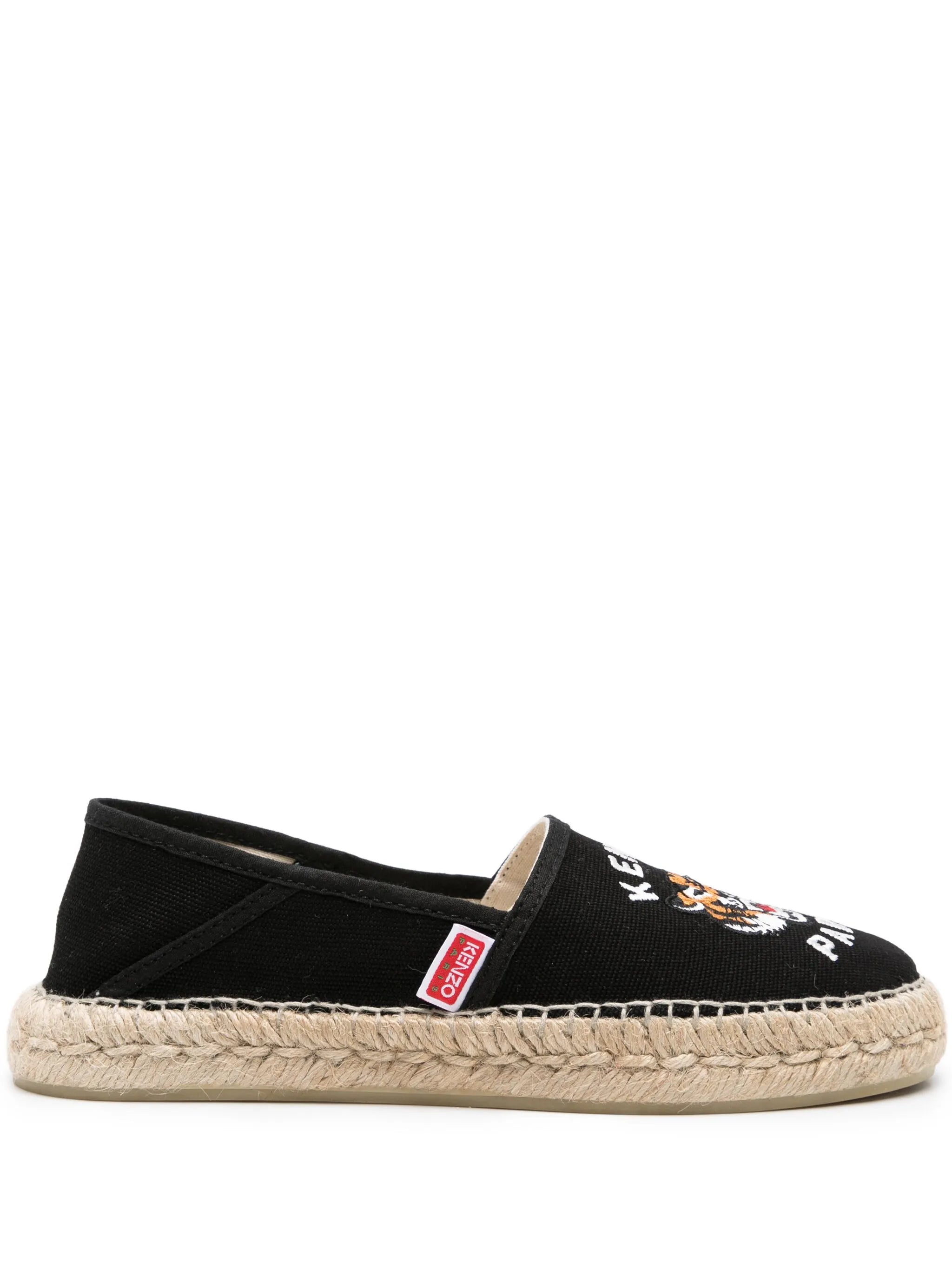 Tiger Espadrilles mit Logo-Stickerei