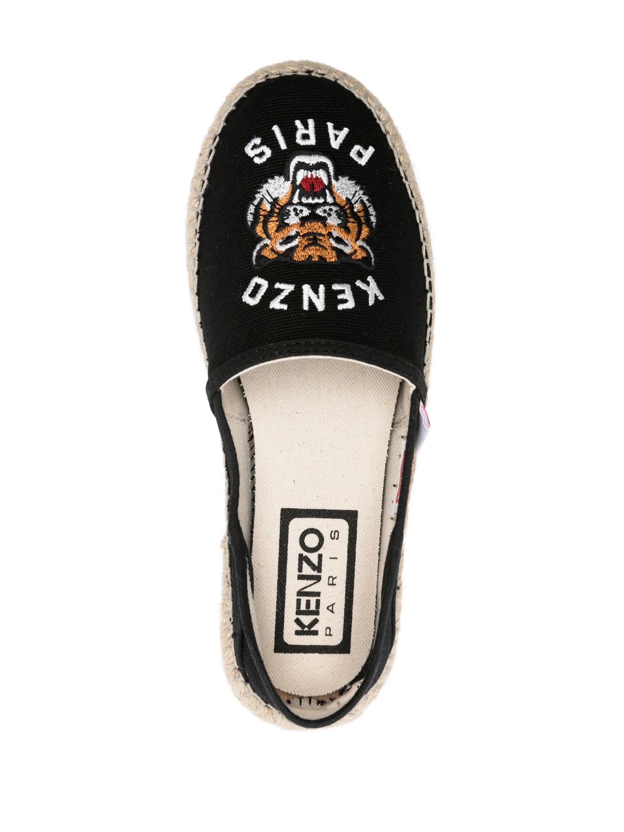 Tiger Espadrilles mit Logo-Stickerei