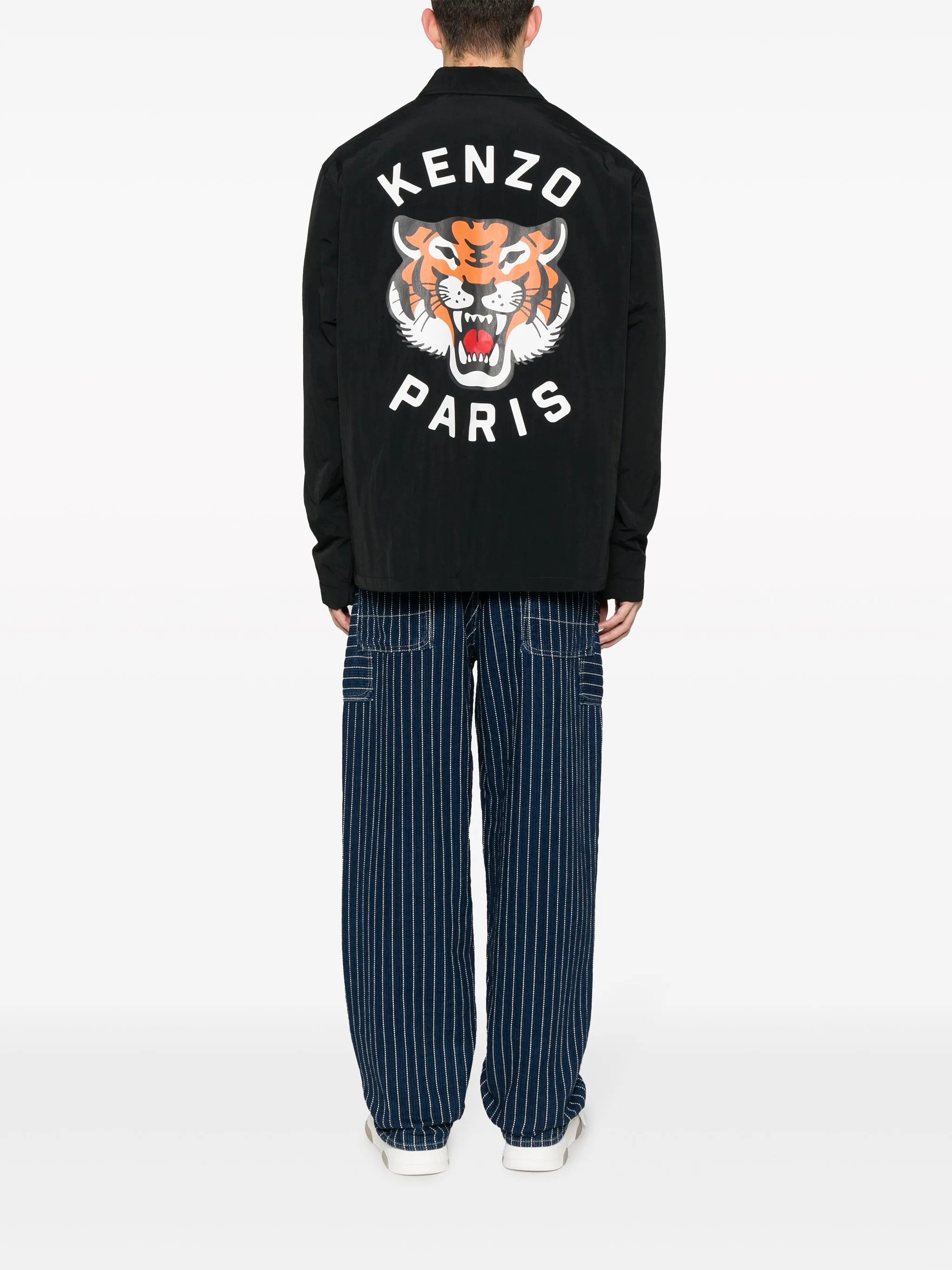 Wasserabweisende Jacke mit Tiger-Print
