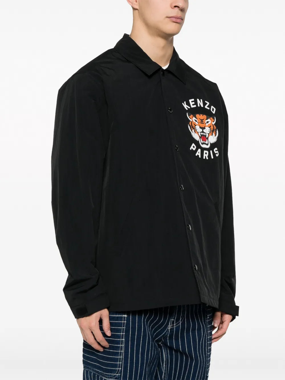Wasserabweisende Jacke mit Tiger-Print
