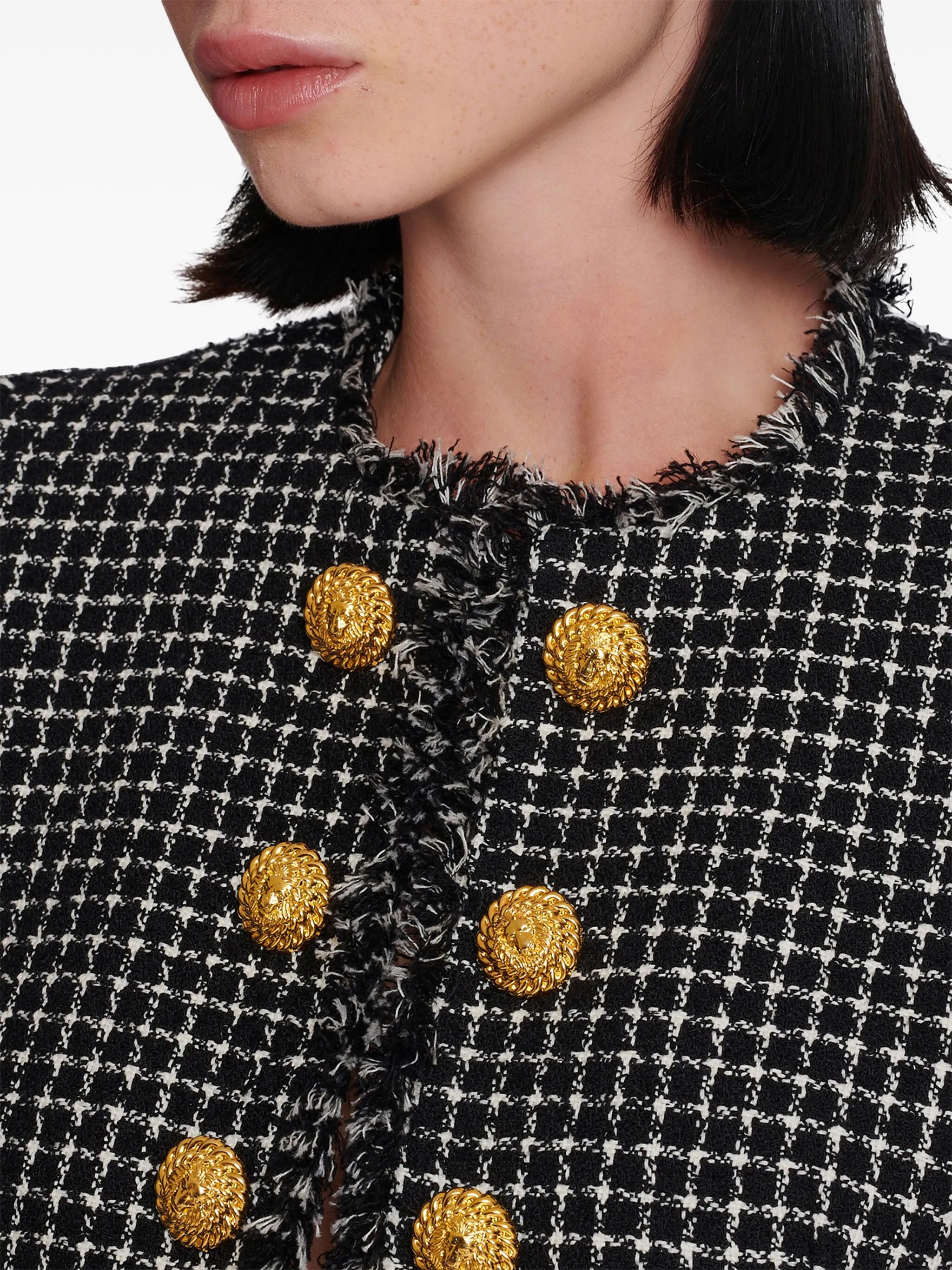 Cropped-Jacke aus Tweed