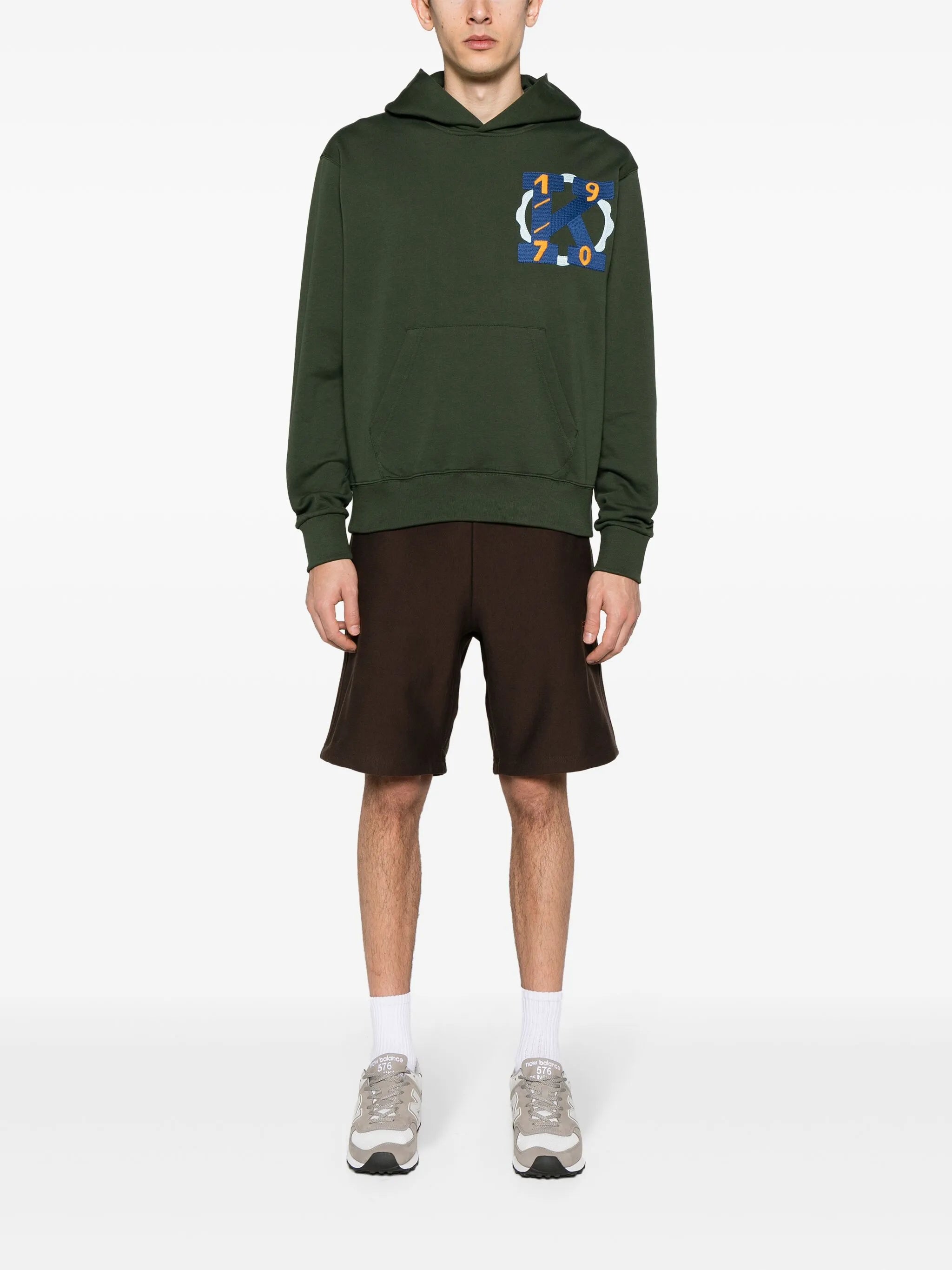 Hoodie mit Illustrations-Stickerei